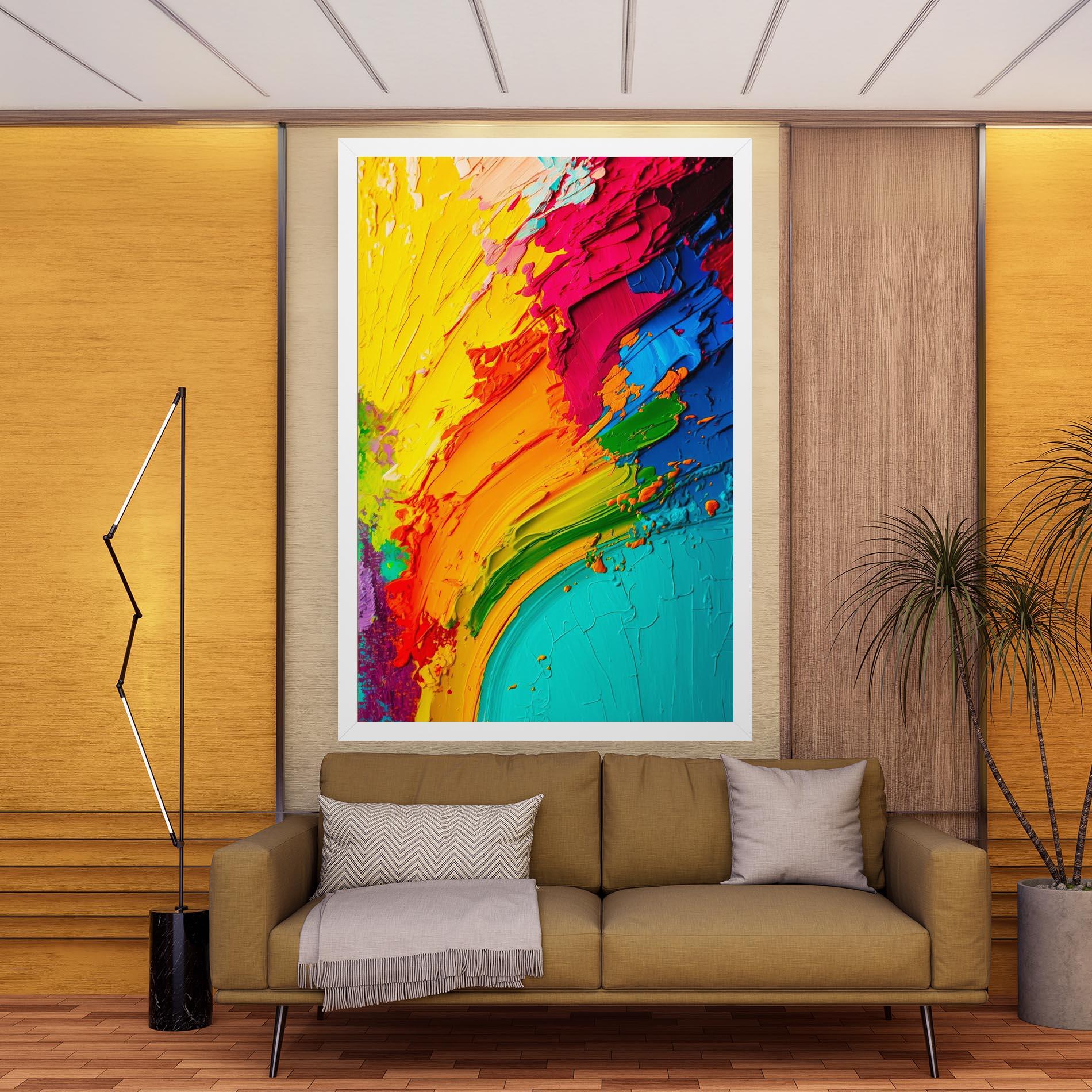 Tablou Canvas Multicolored Painting mockup 9