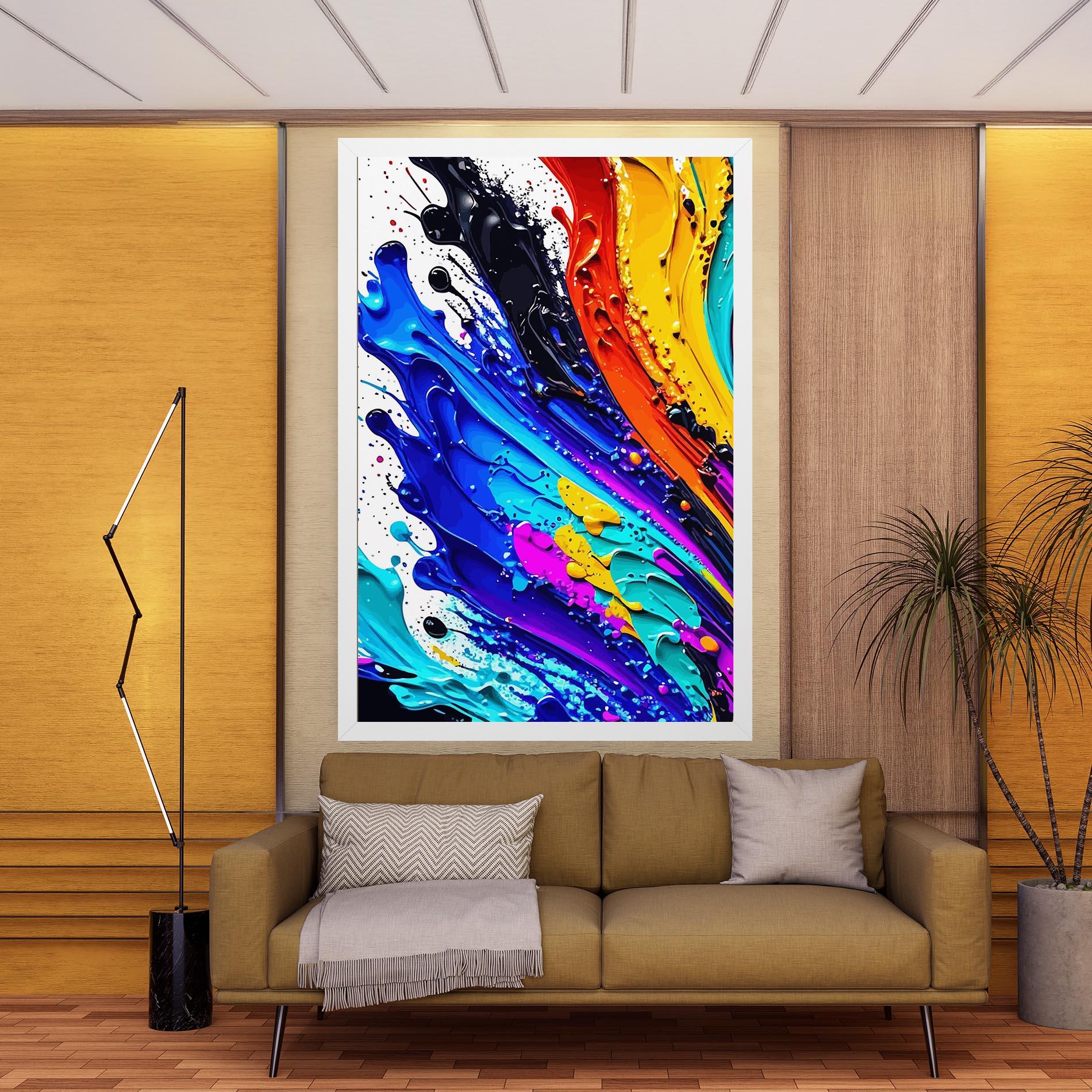 Tablou Canvas Pretty Splash Color mockup 9