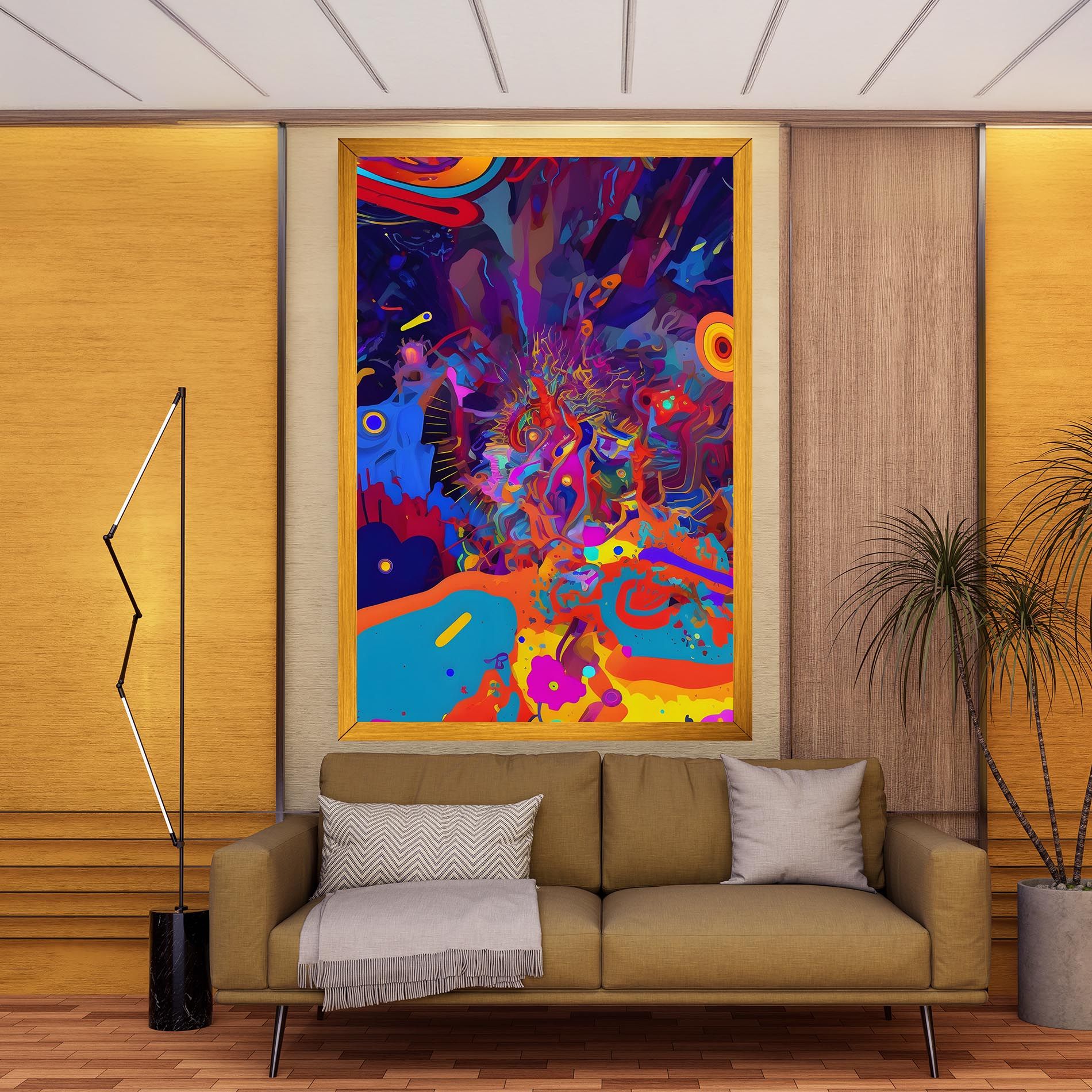 Abstract Color Work mockup 9