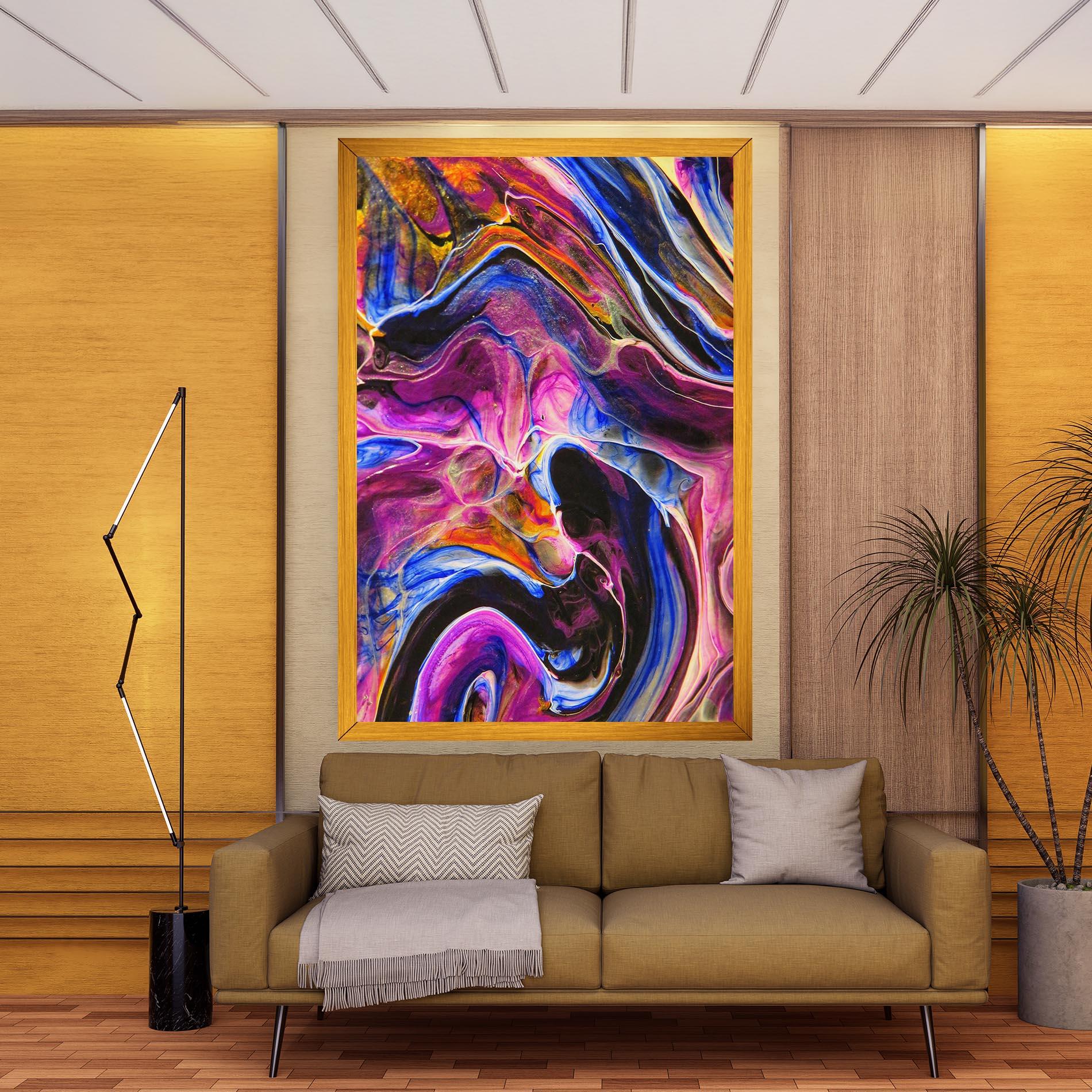 Tablou Canvas Colourful Abstract Shades mockup 9