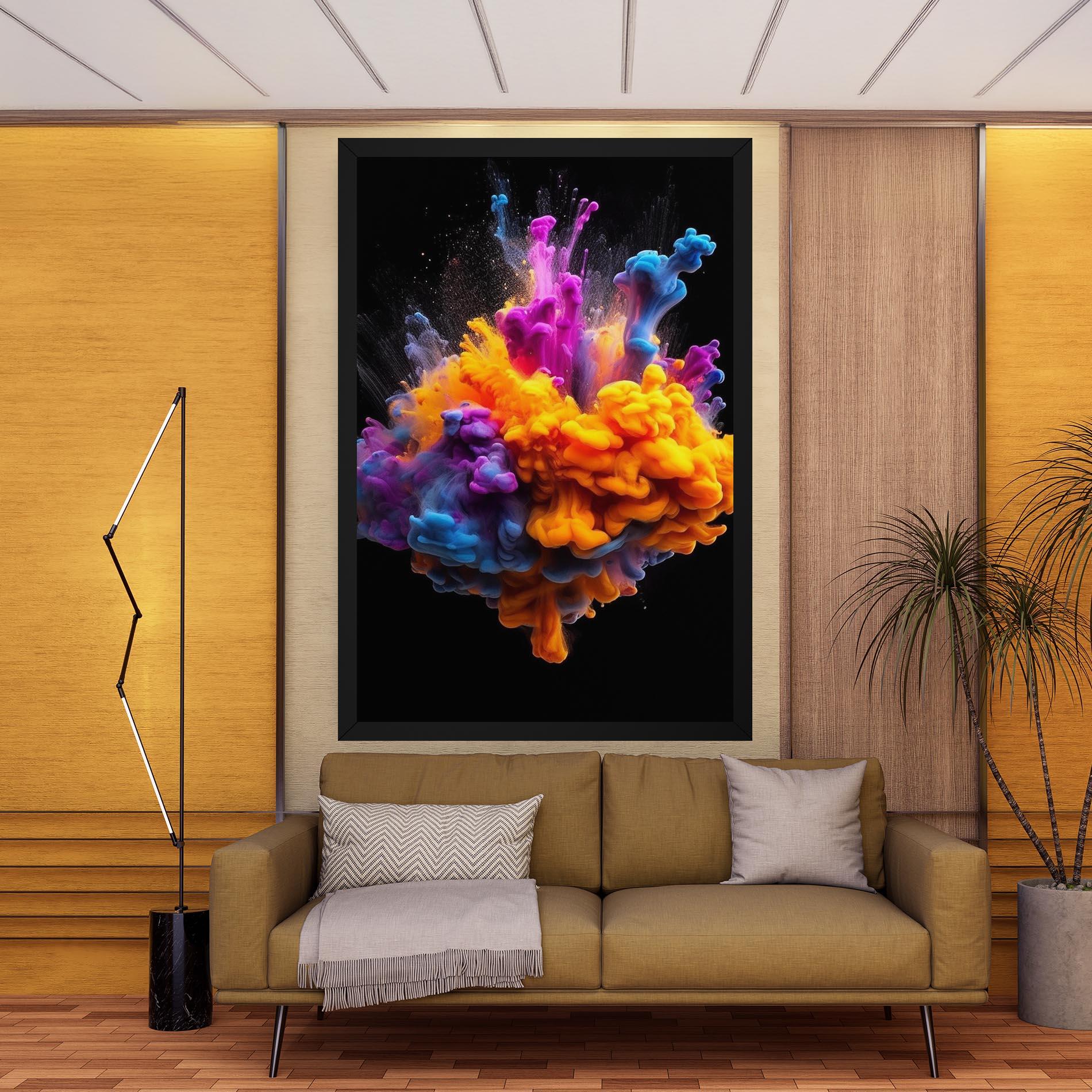 Tablou Canvas Colorful Cloud Liquid mockup 9