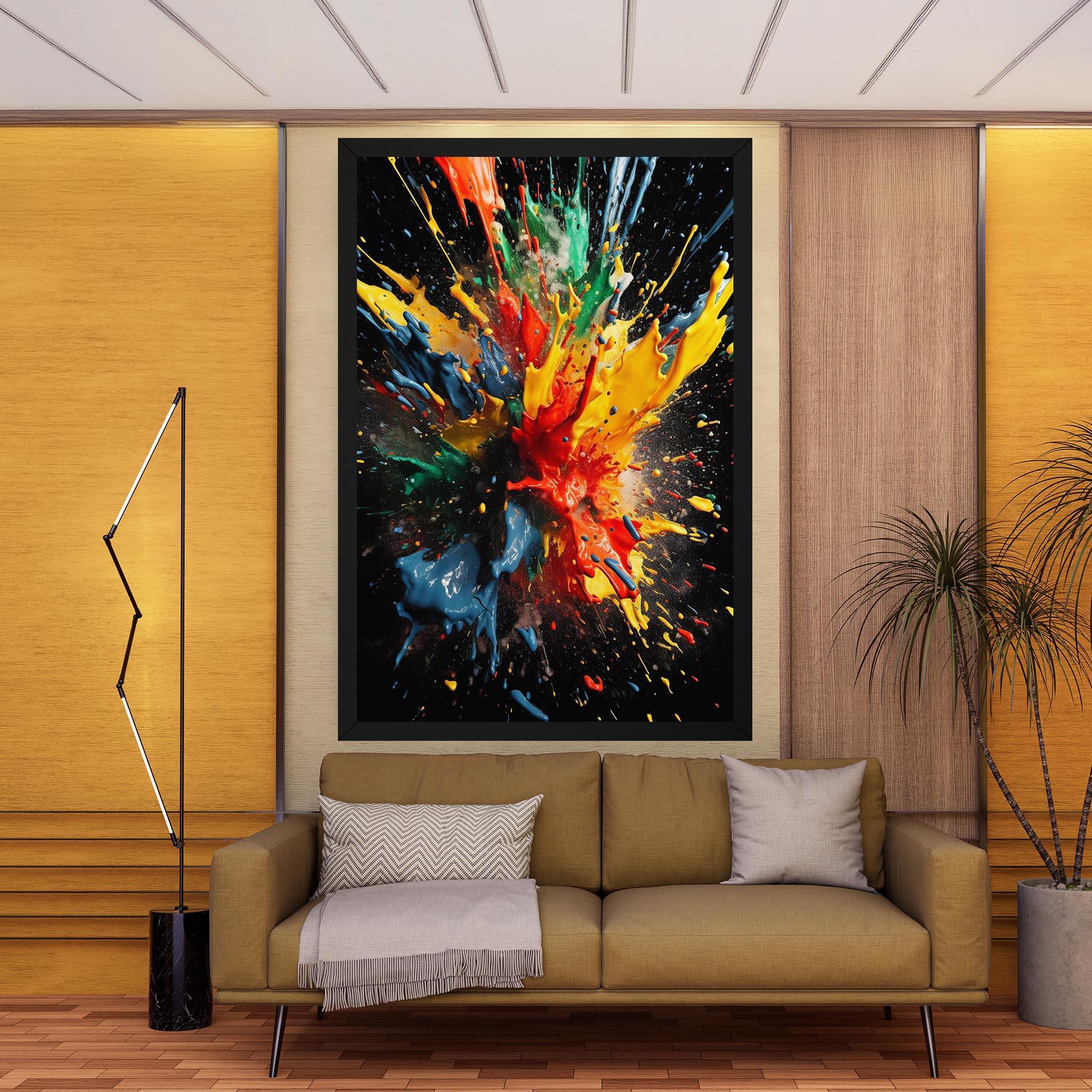 Tablou Canvas Floating Color Splash mockup 9