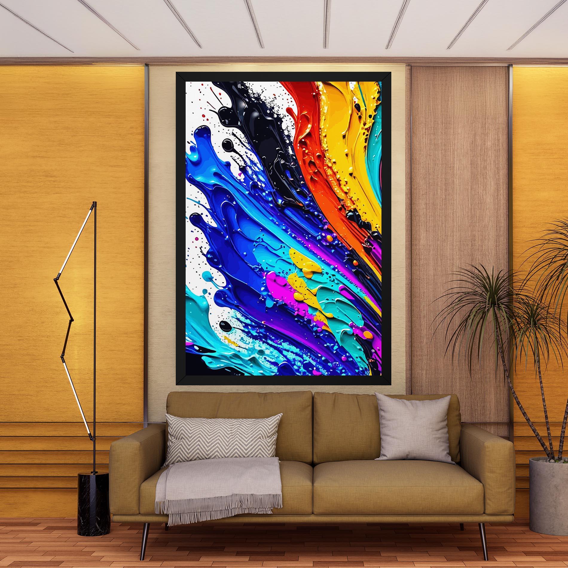 Tablou Canvas Pretty Splash Color mockup 9