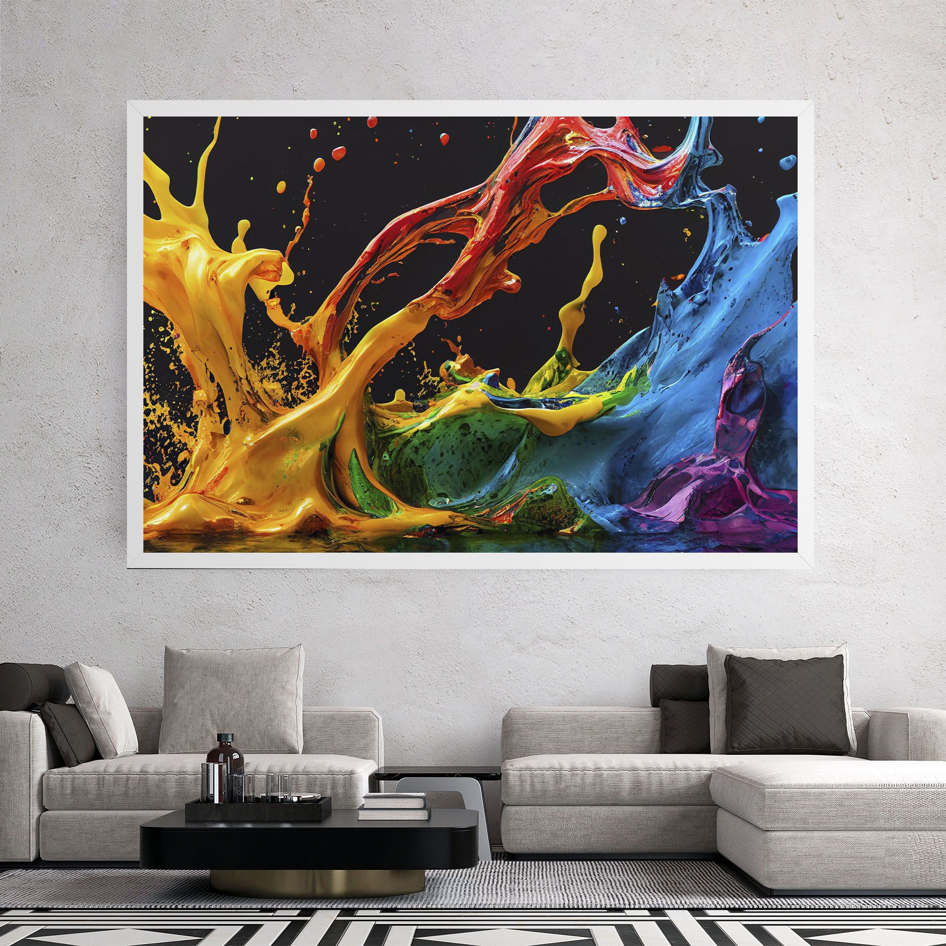 Floating Yellow Splay mockup 2