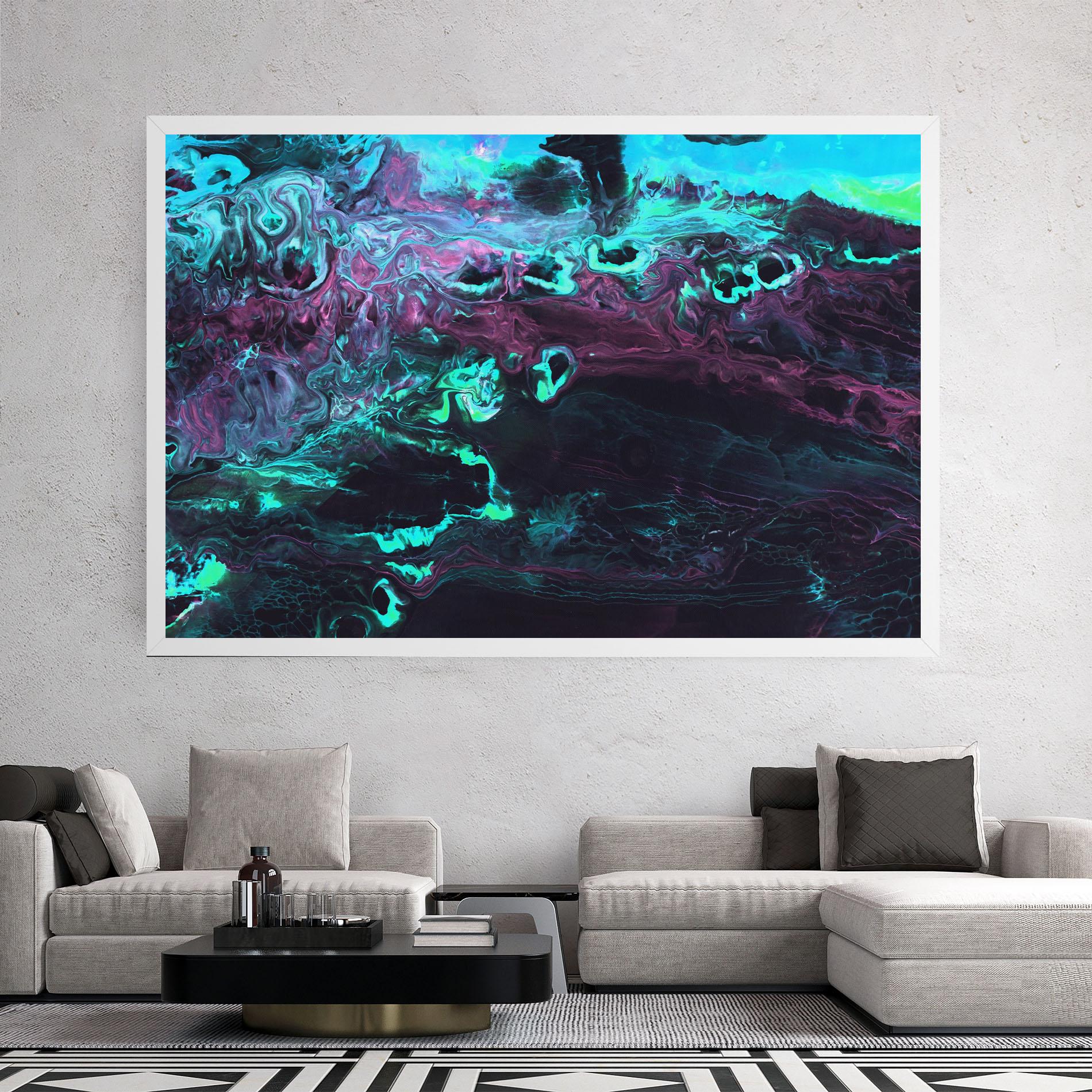 Tablou Canvas Neon Abstract mockup 2