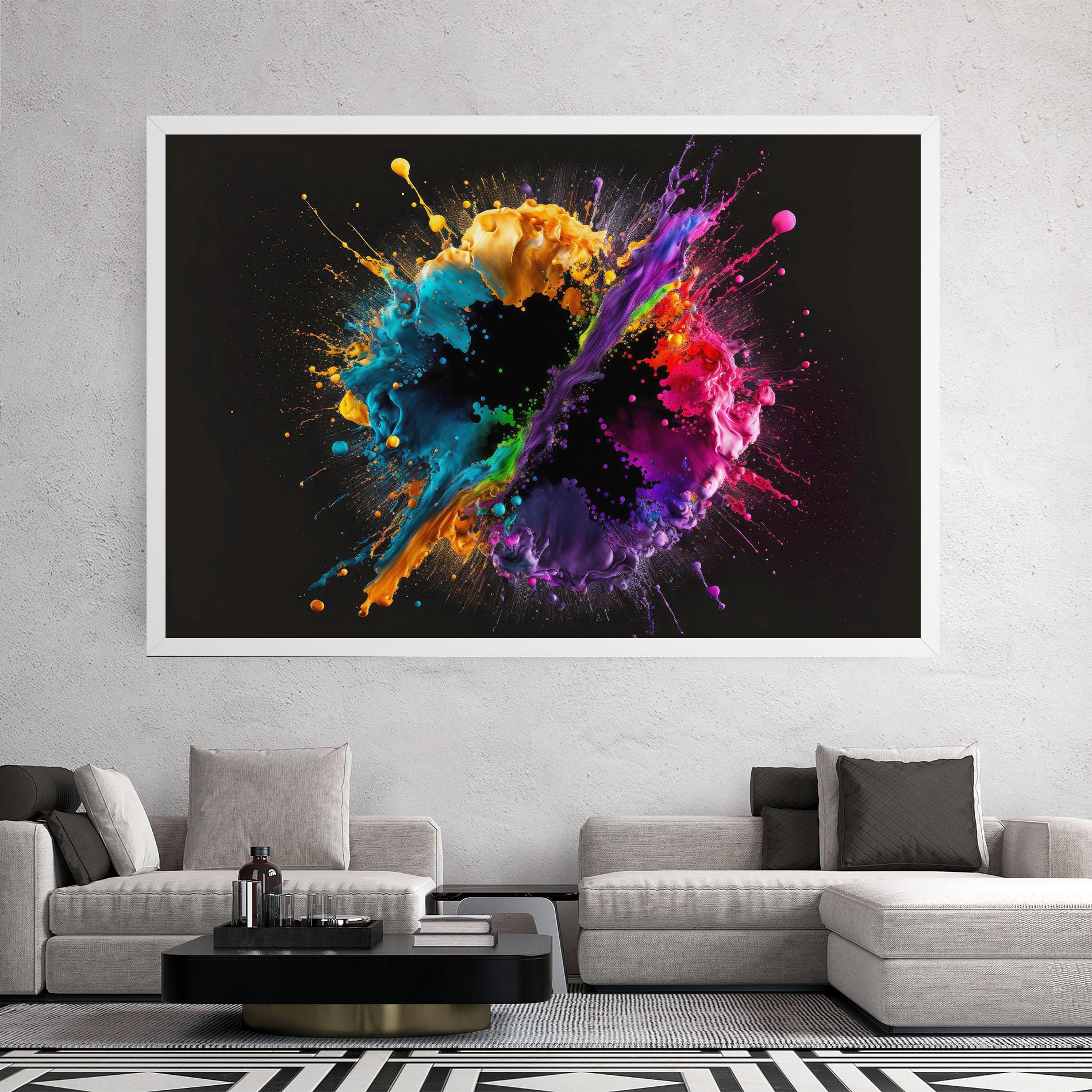 Tablou Canvas Oily Splash Explosion mockup 2