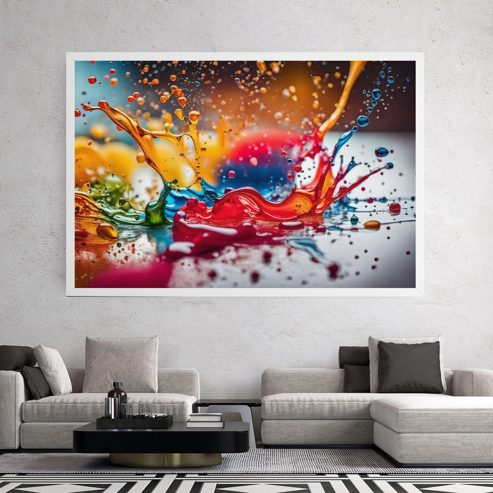 Tablou Canvas Water Color Splash mockup 2