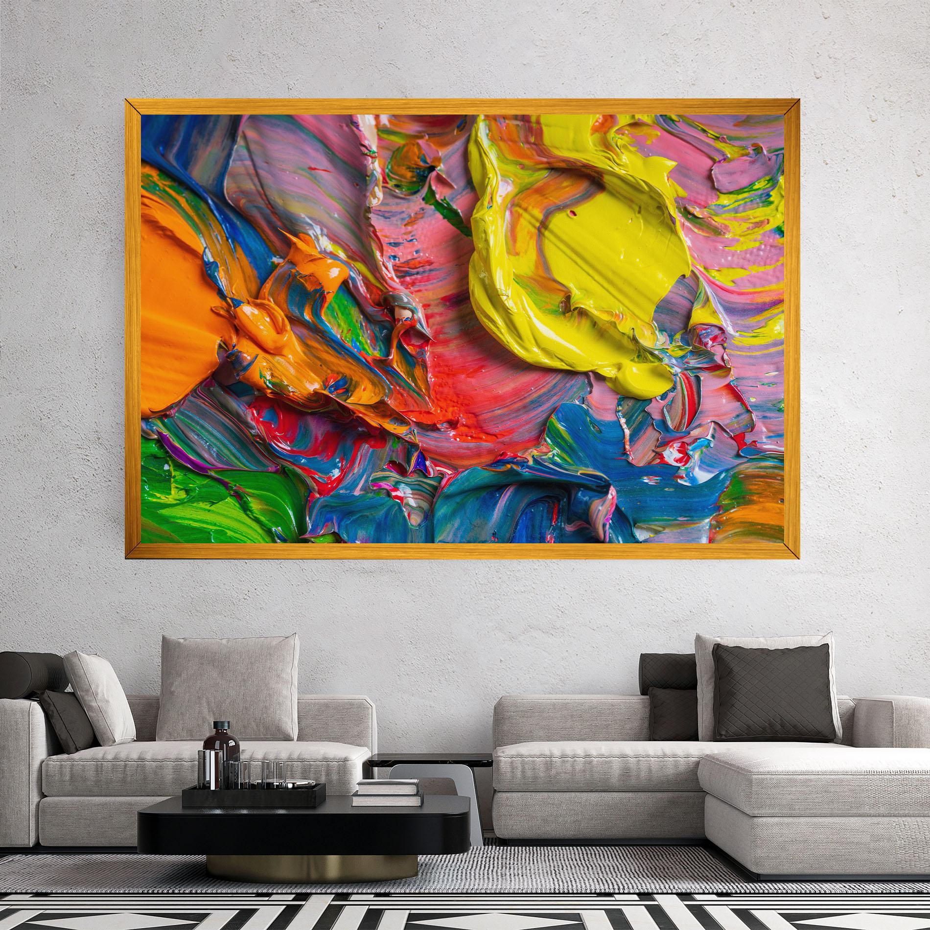 Tablou Canvas Bright Oil Colors mockup 2