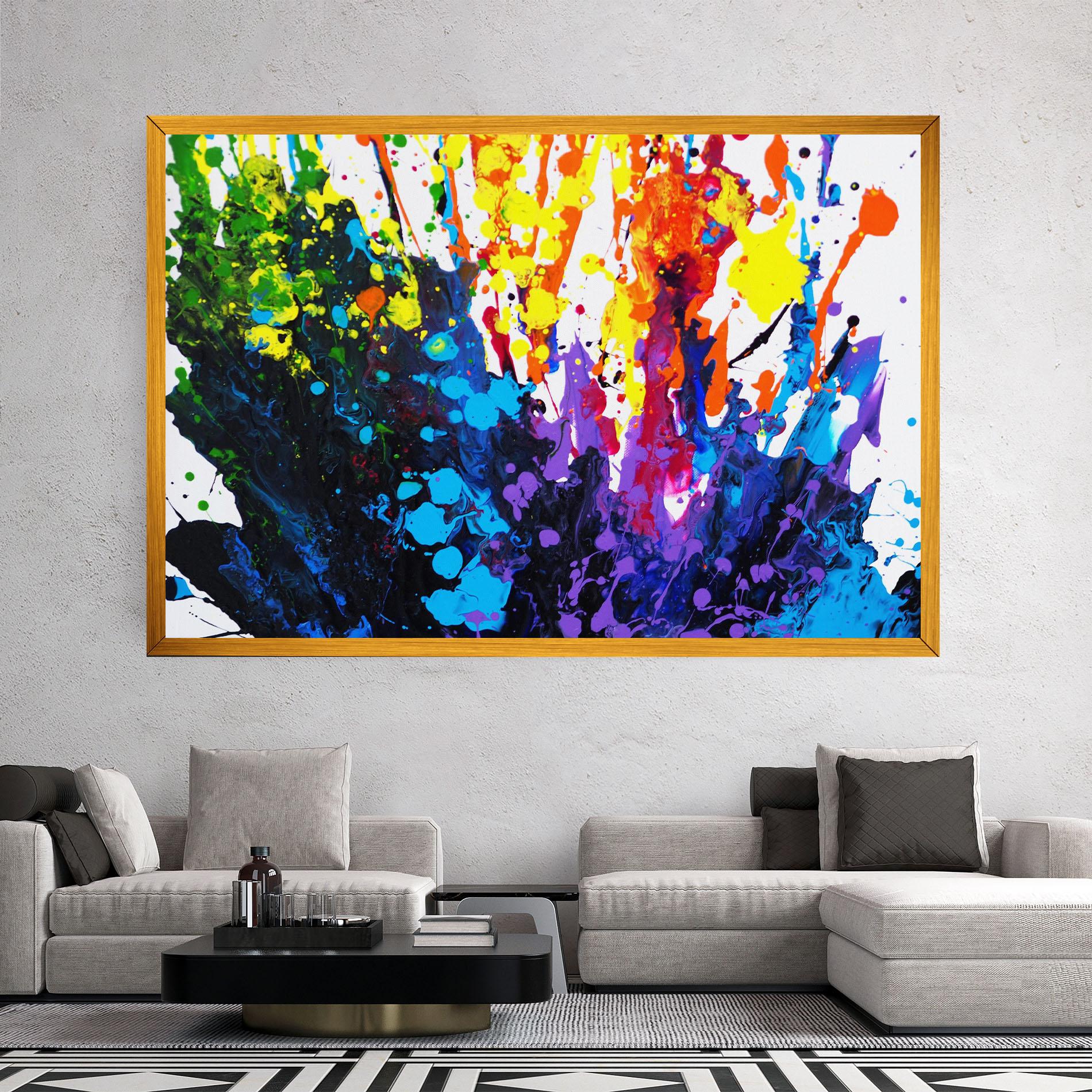 Tablou Canvas Color Splash 2d mockup 2