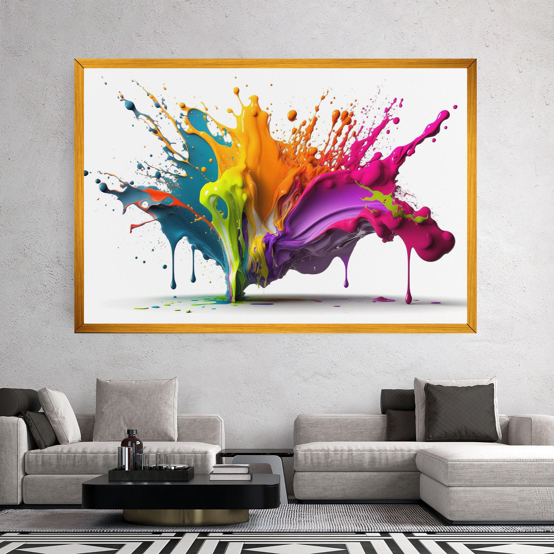 Tablou Canvas Exploding Mixed Liquid mockup 2