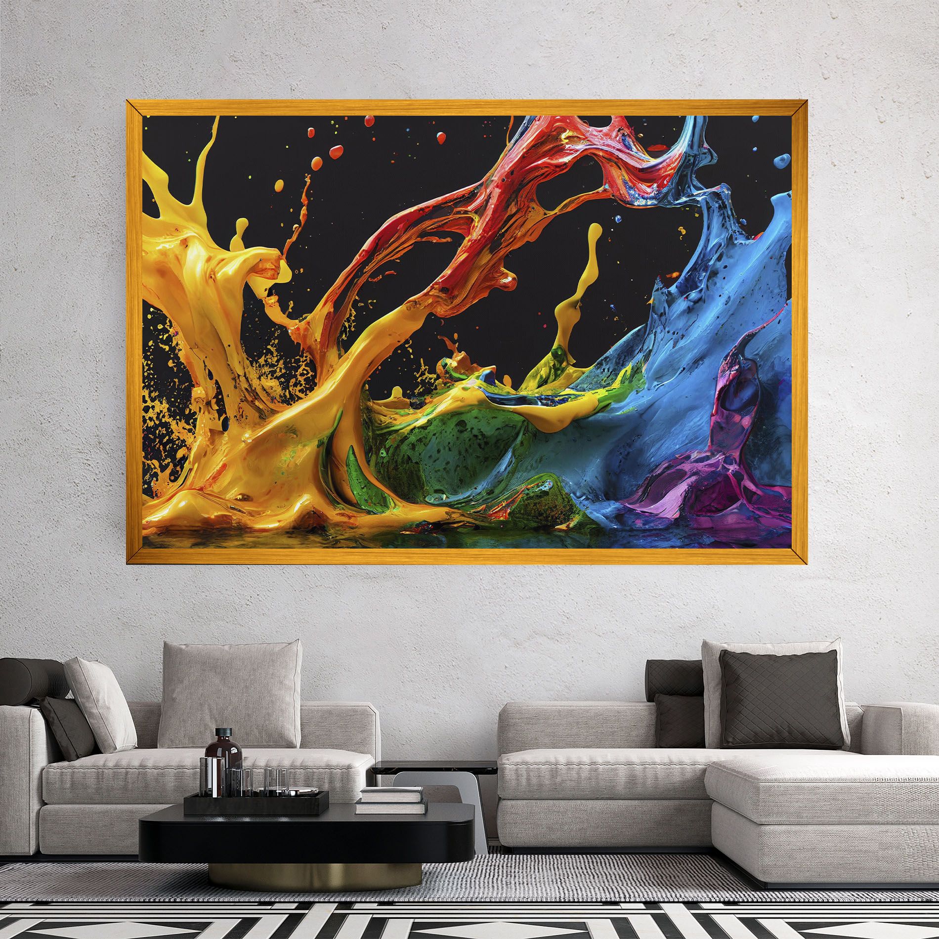 Floating Yellow Splay mockup 2