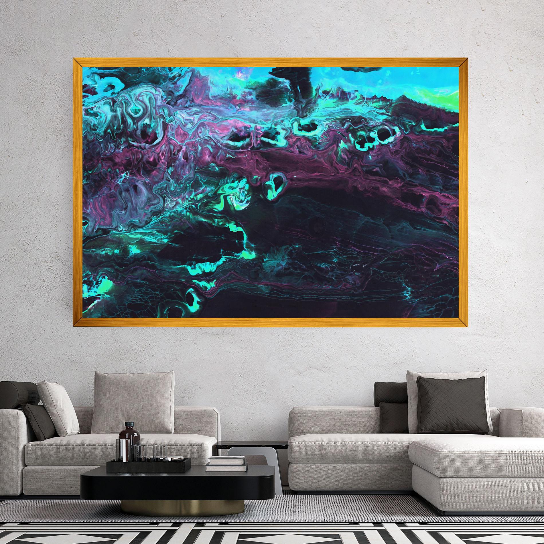 Tablou Canvas Neon Abstract mockup 2