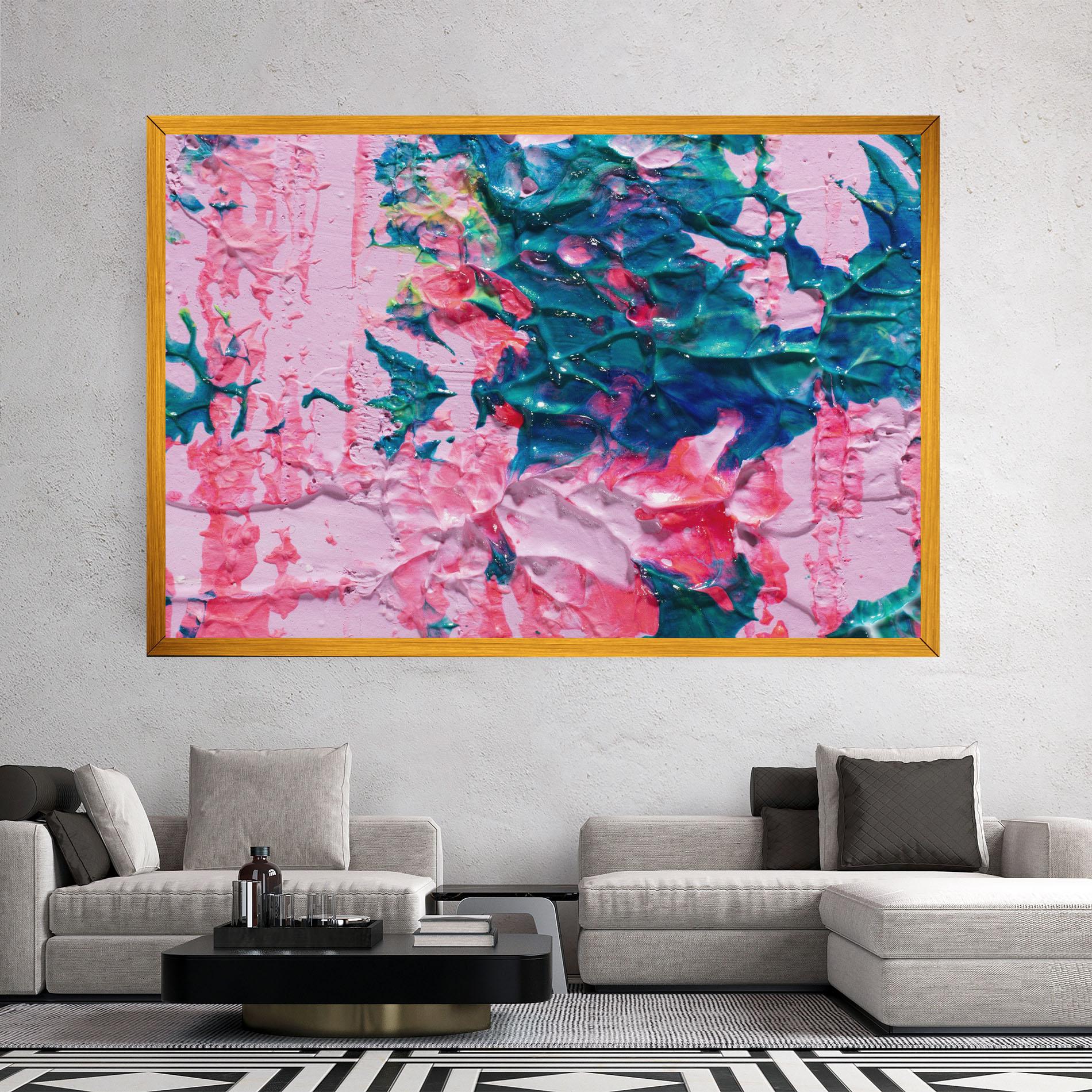 Tablou Canvas Pink Close Up mockup 2