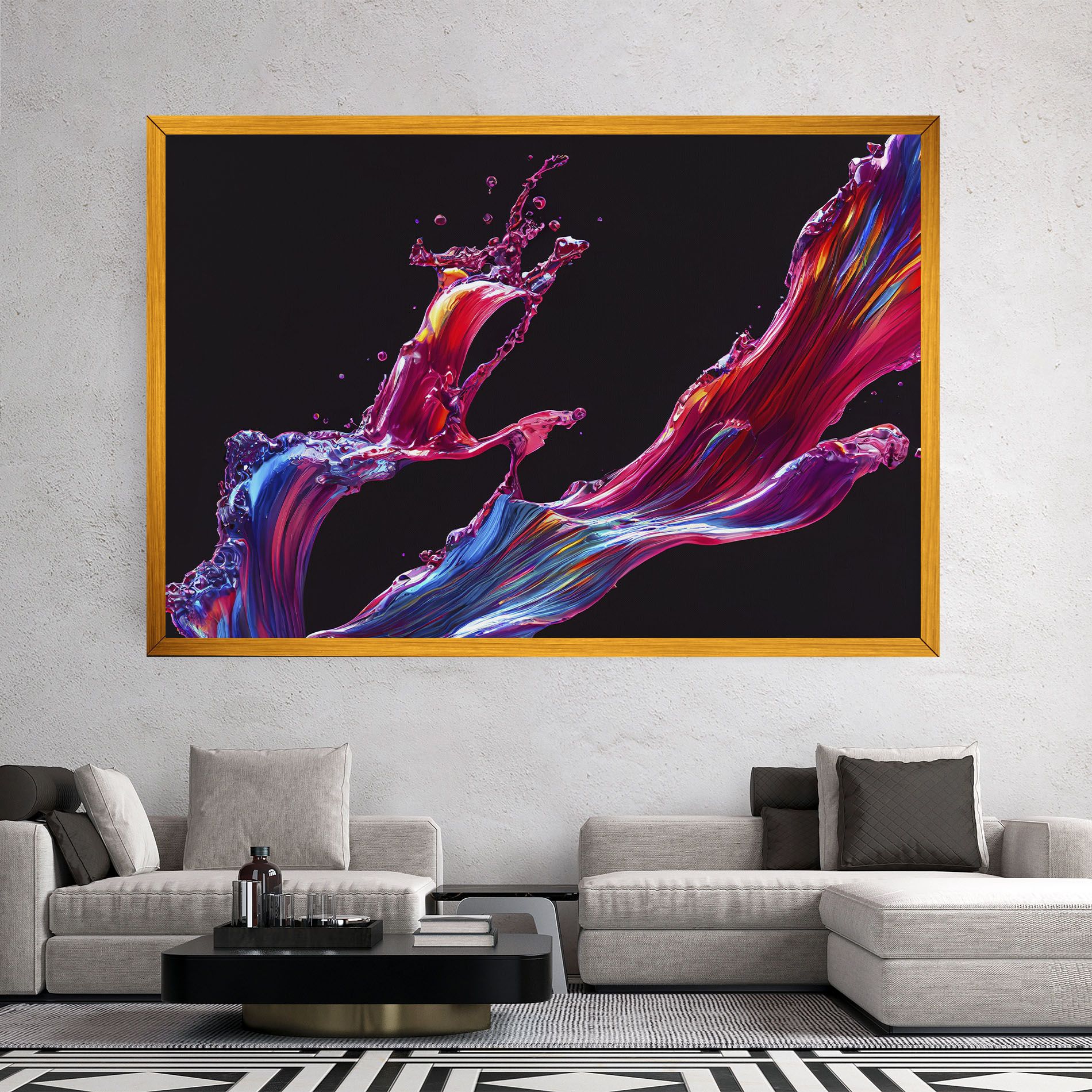 Purple Floating Paint mockup 2