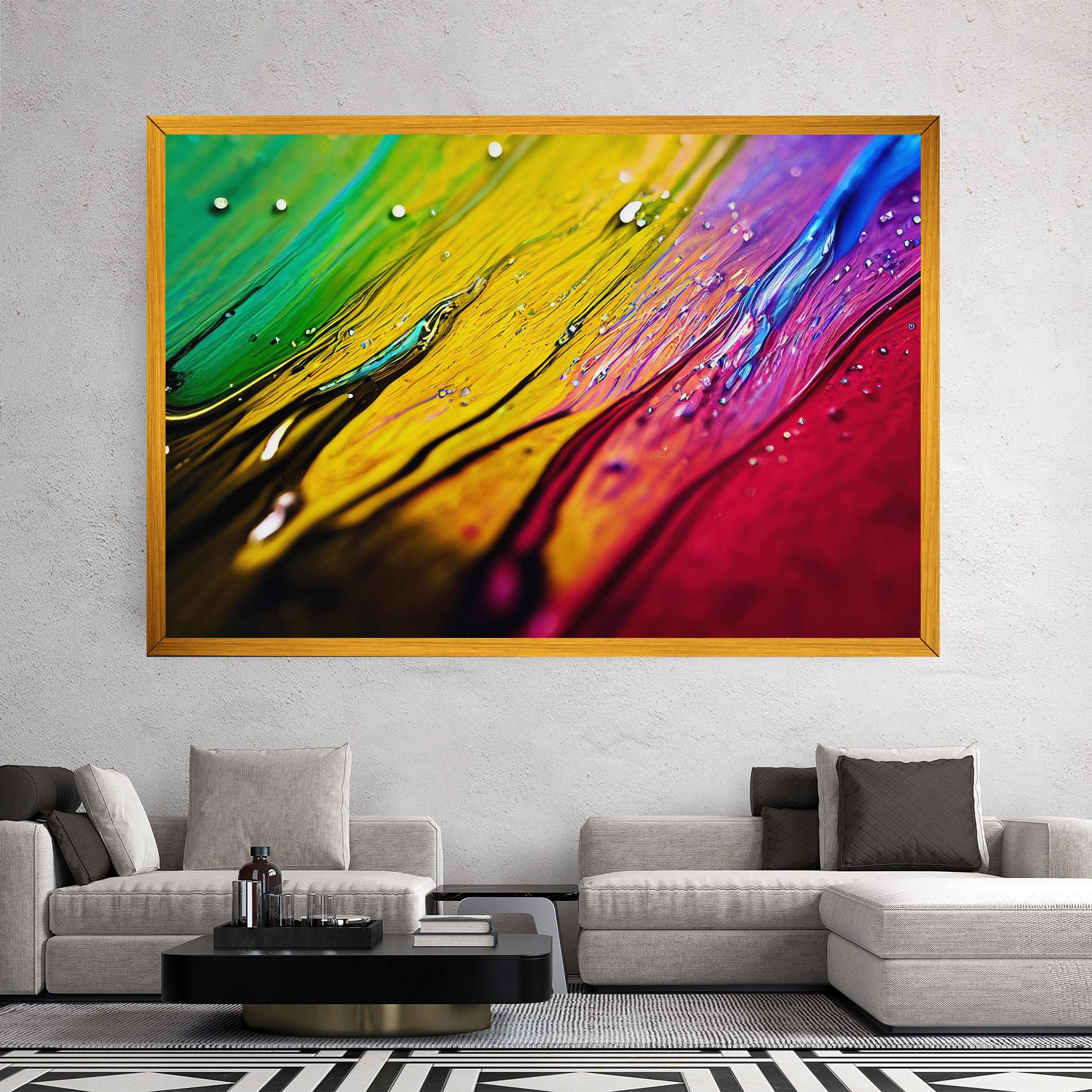 Tablou Canvas Yellow Green mockup 2