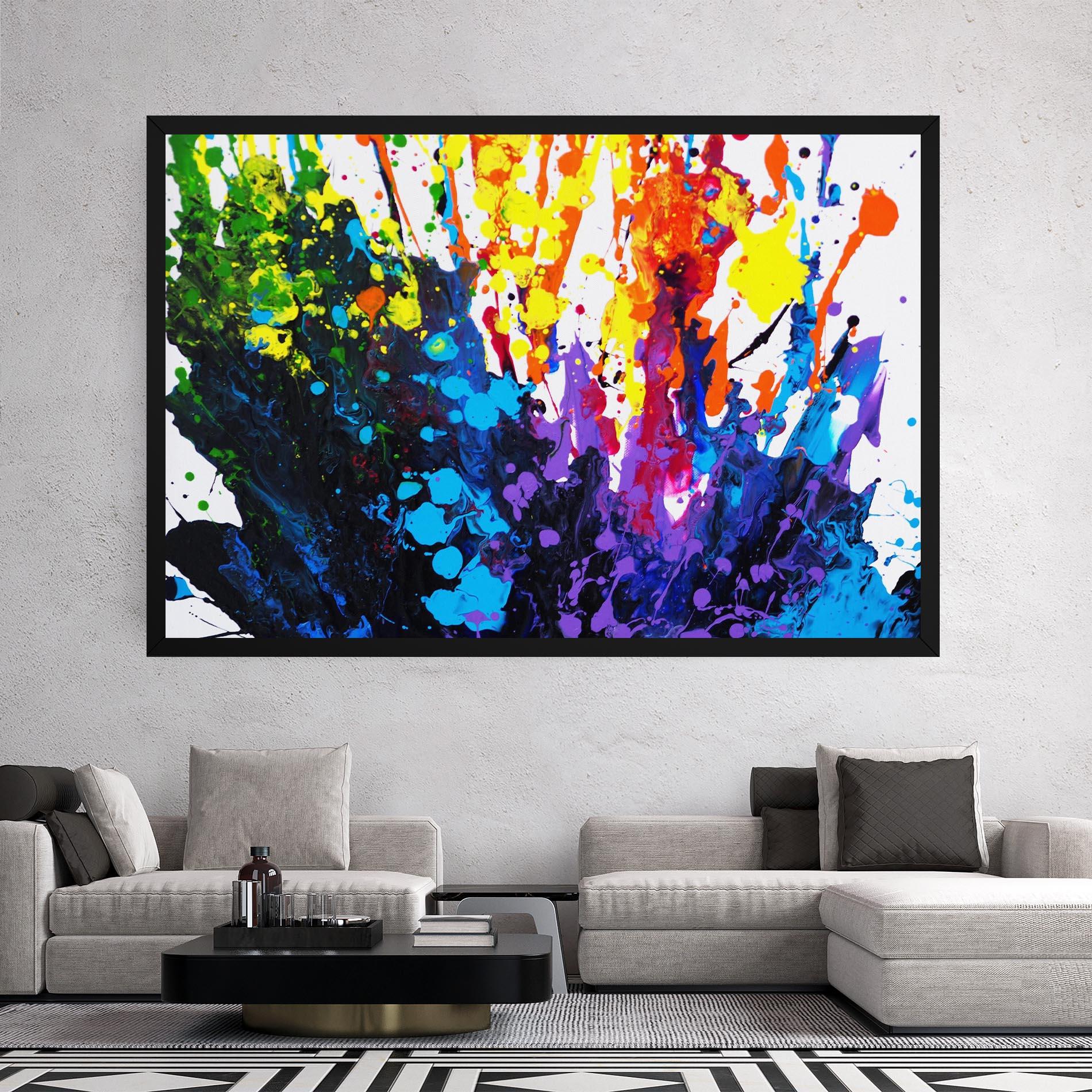 Tablou Canvas Color Splash 2d mockup 2