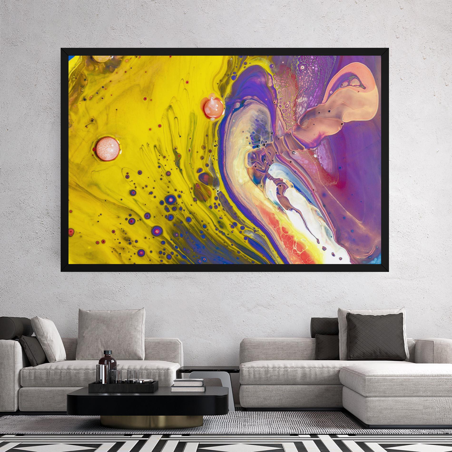 Tablou Canvas Colorful Liquid Marble mockup 2