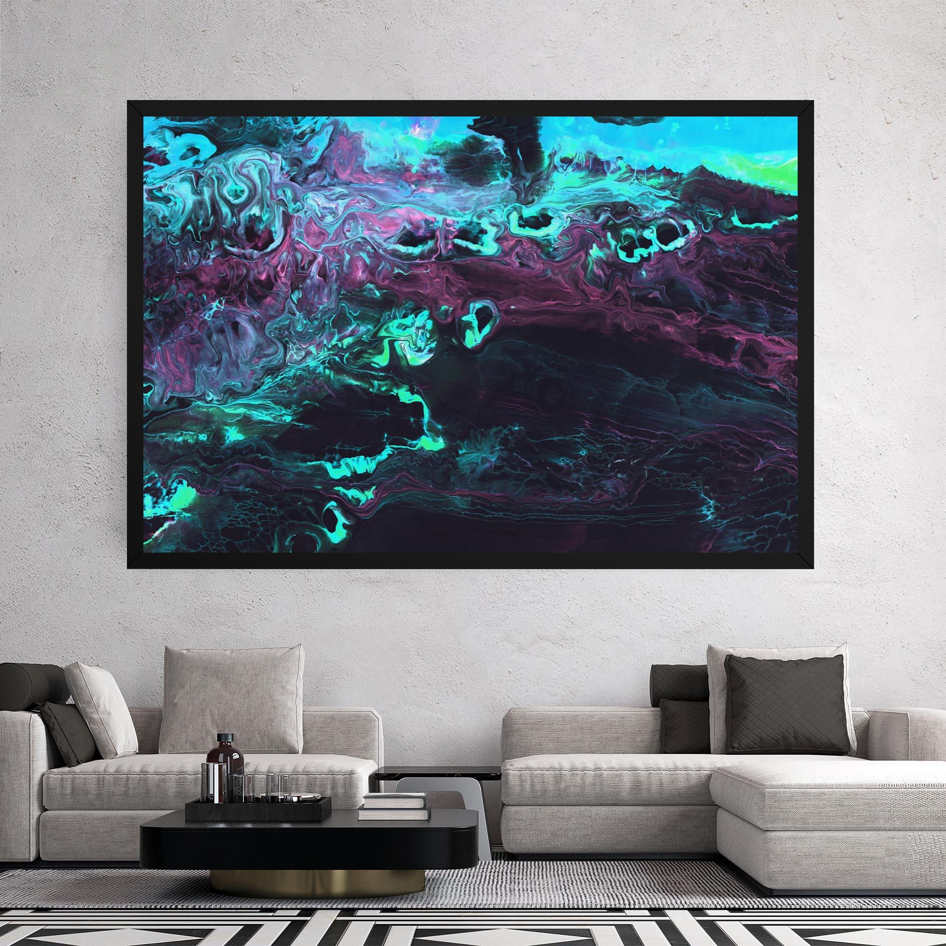 Tablou Canvas Neon Abstract mockup 2