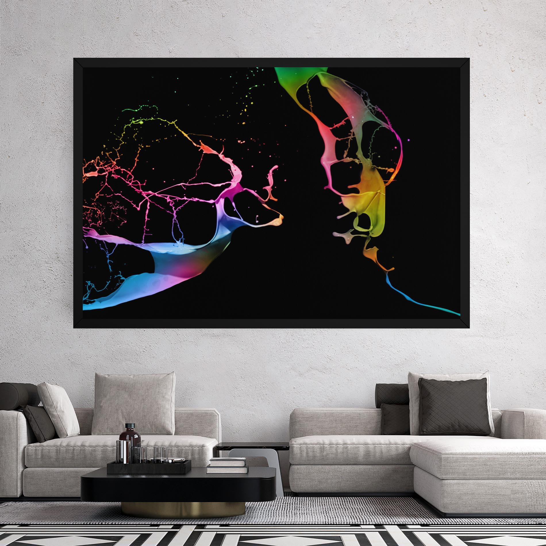 Tablou Canvas Paint Splashes mockup 2