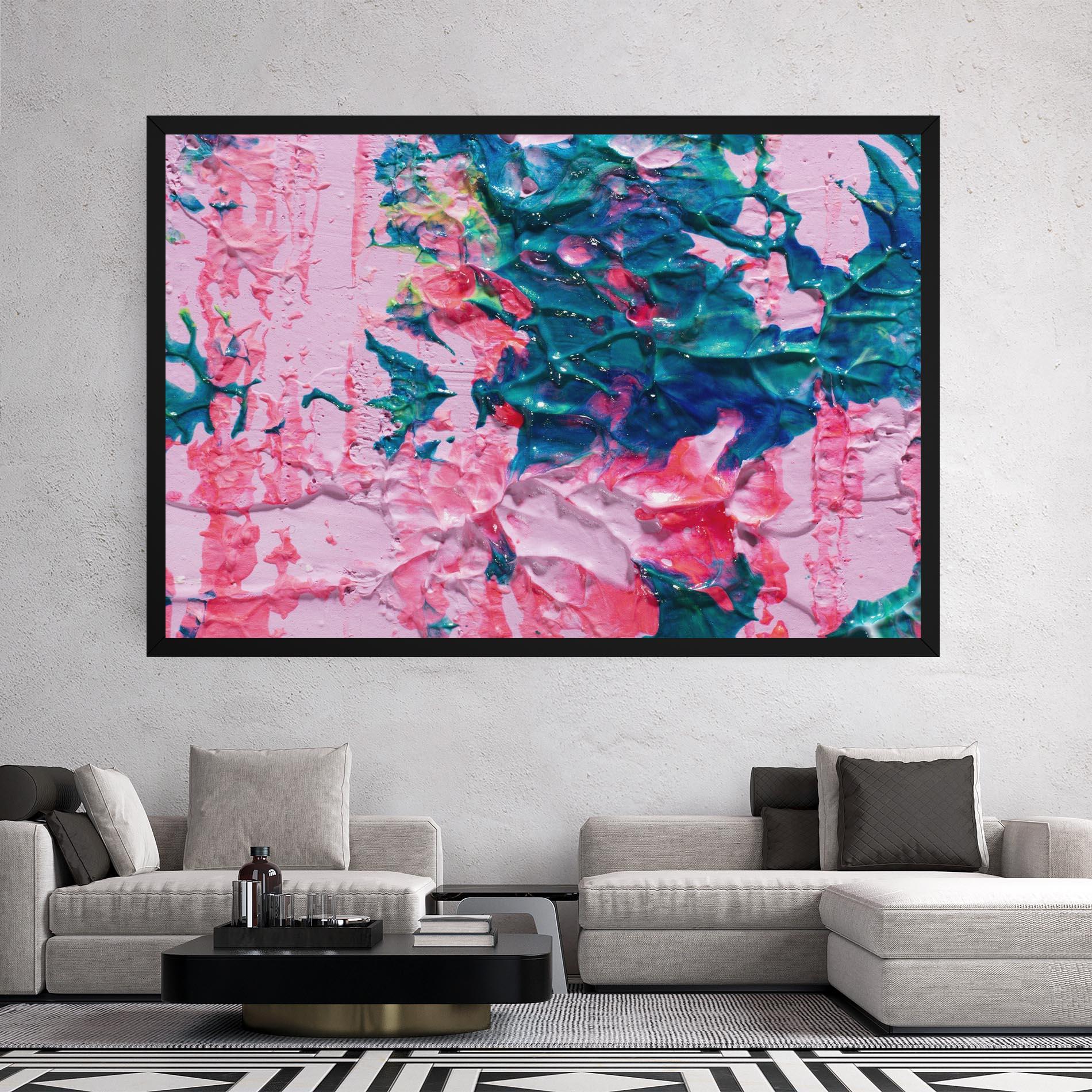 Tablou Canvas Pink Close Up mockup 2