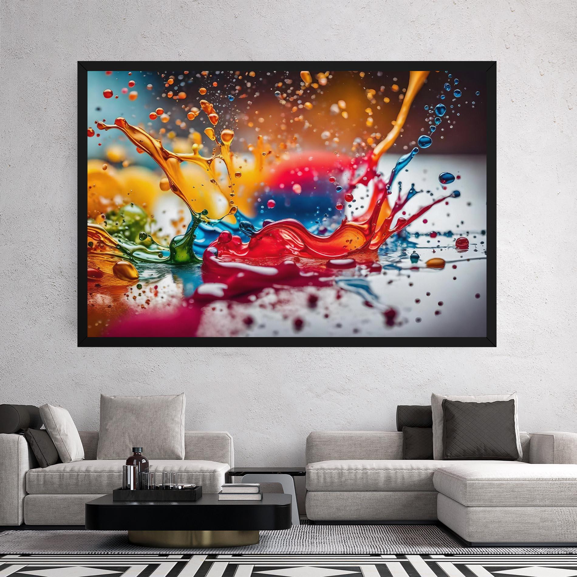 Tablou Canvas Water Color Splash mockup 2