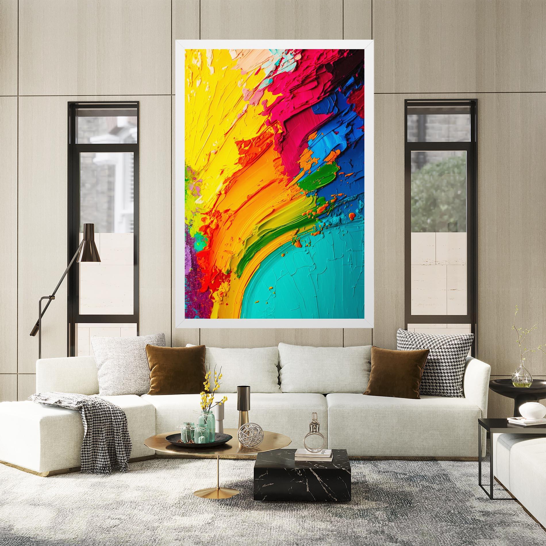 Tablou Canvas Multicolored Painting mockup 2