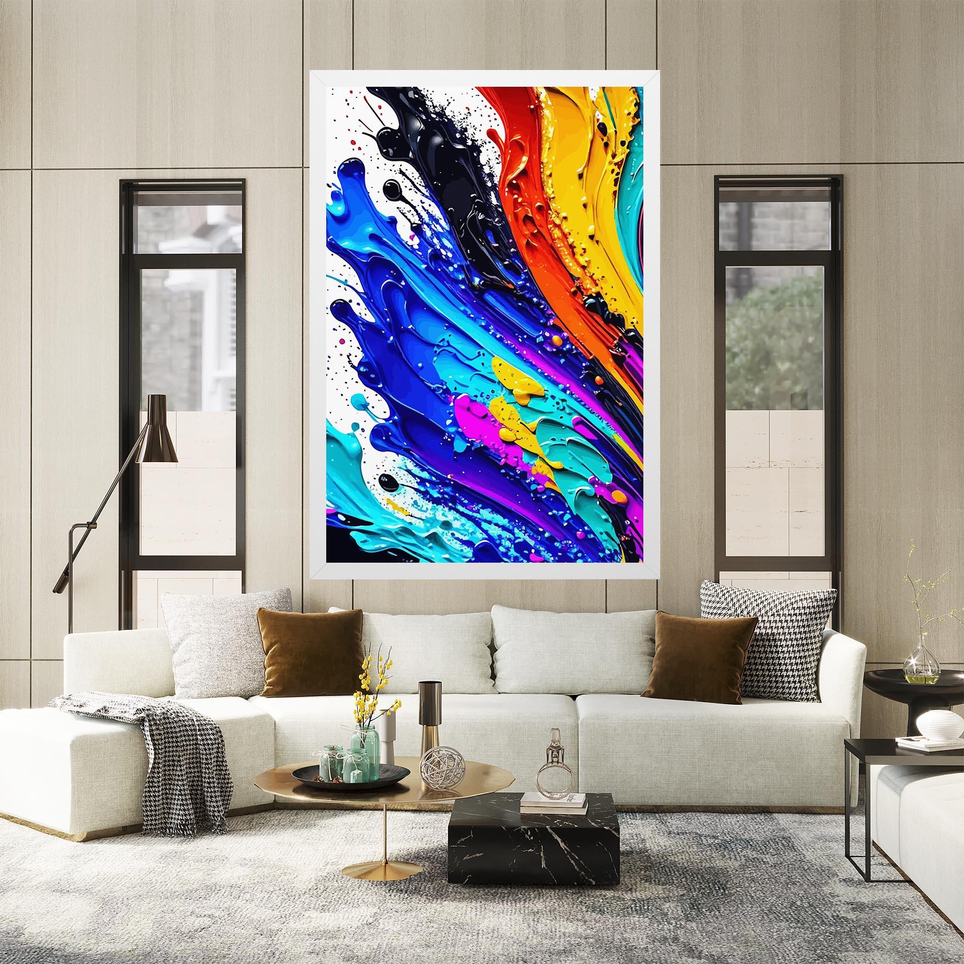 Tablou Canvas Pretty Splash Color mockup 2