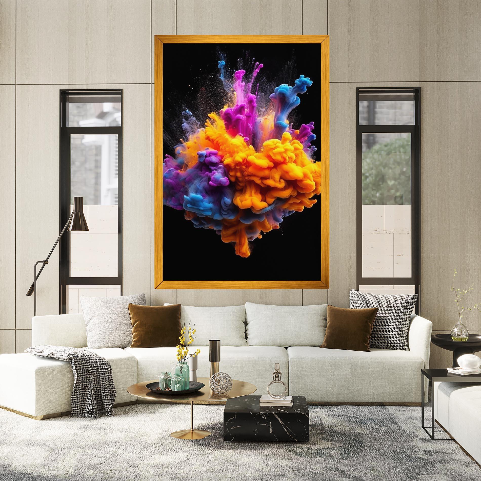 Tablou Canvas Colorful Cloud Liquid mockup 2