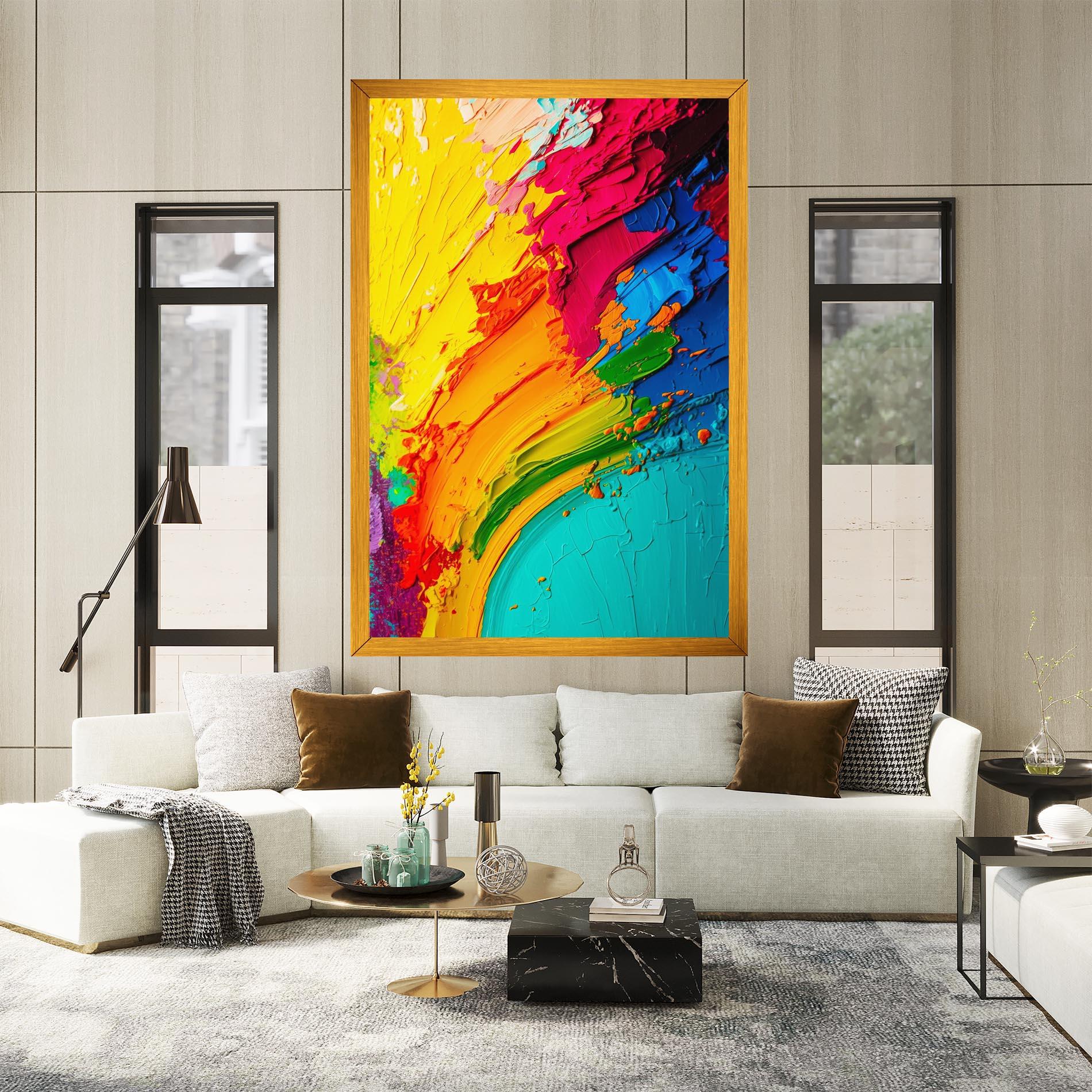 Tablou Canvas Multicolored Painting mockup 2
