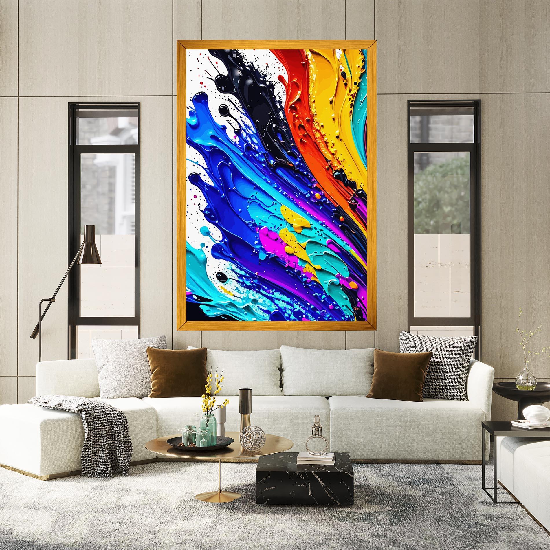 Tablou Canvas Pretty Splash Color mockup 2