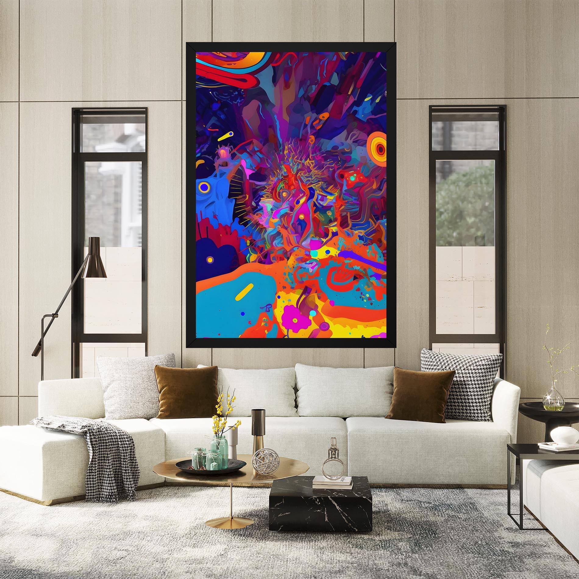 Tablou Canvas Abstract Color Work mockup 2