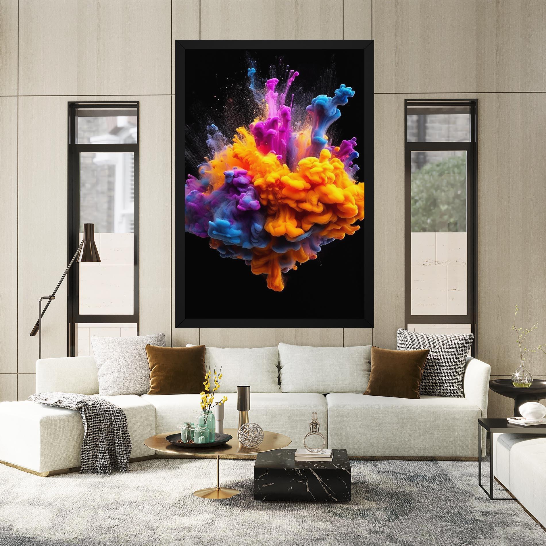 Tablou Canvas Colorful Cloud Liquid mockup 2