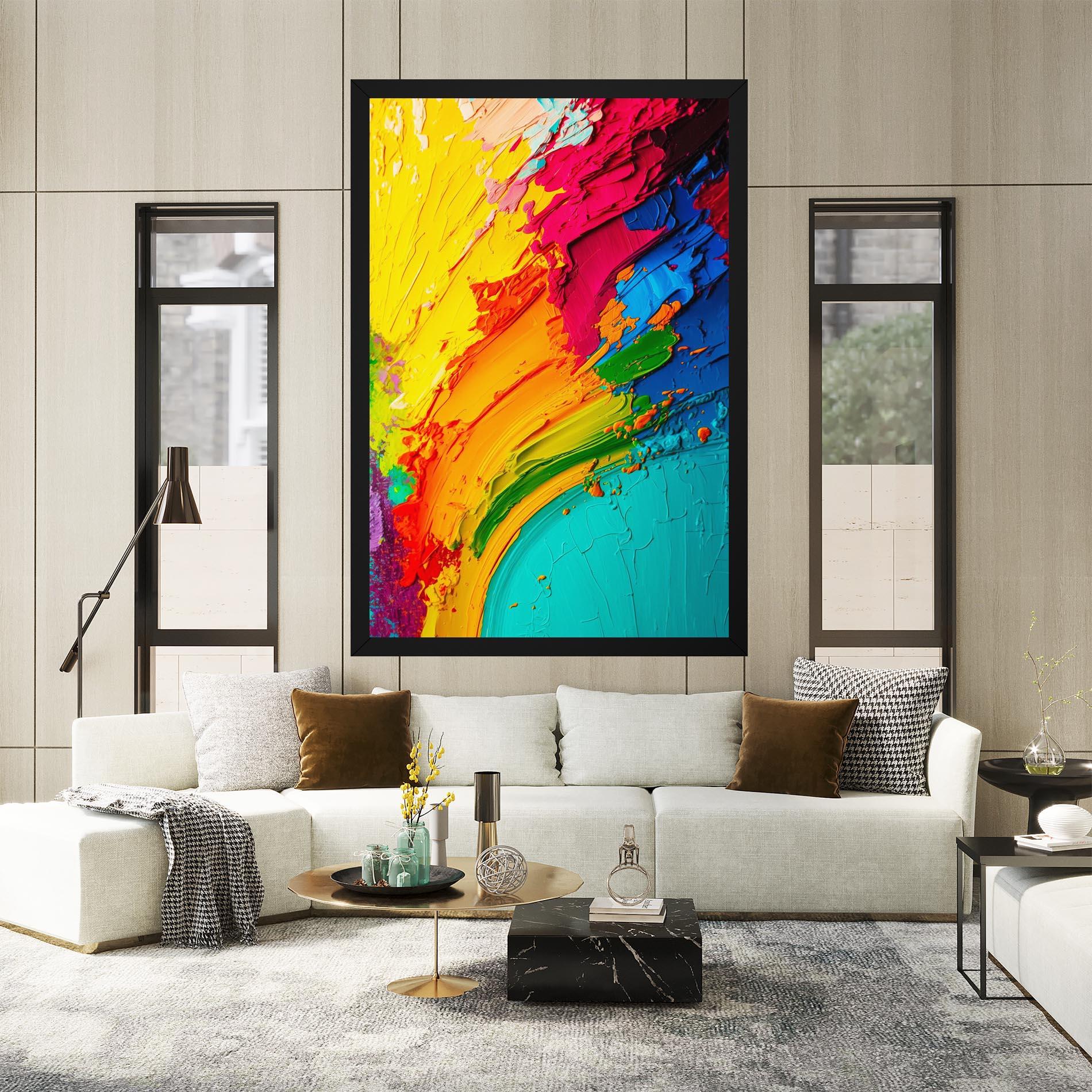 Tablou Canvas Multicolored Painting mockup 2