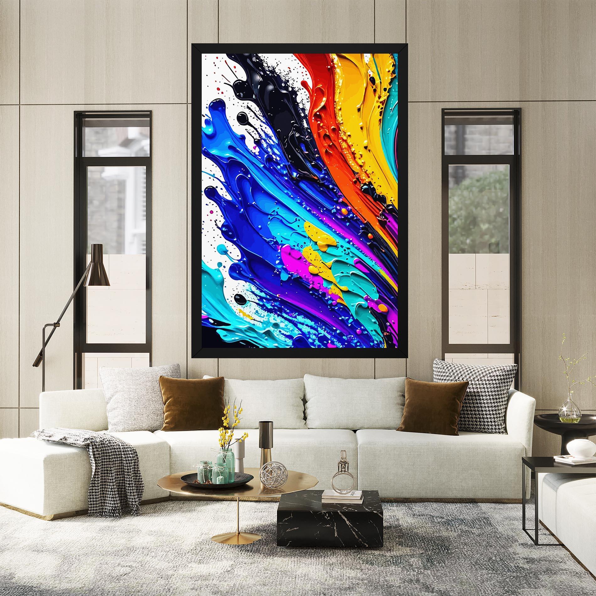 Tablou Canvas Pretty Splash Color mockup 2