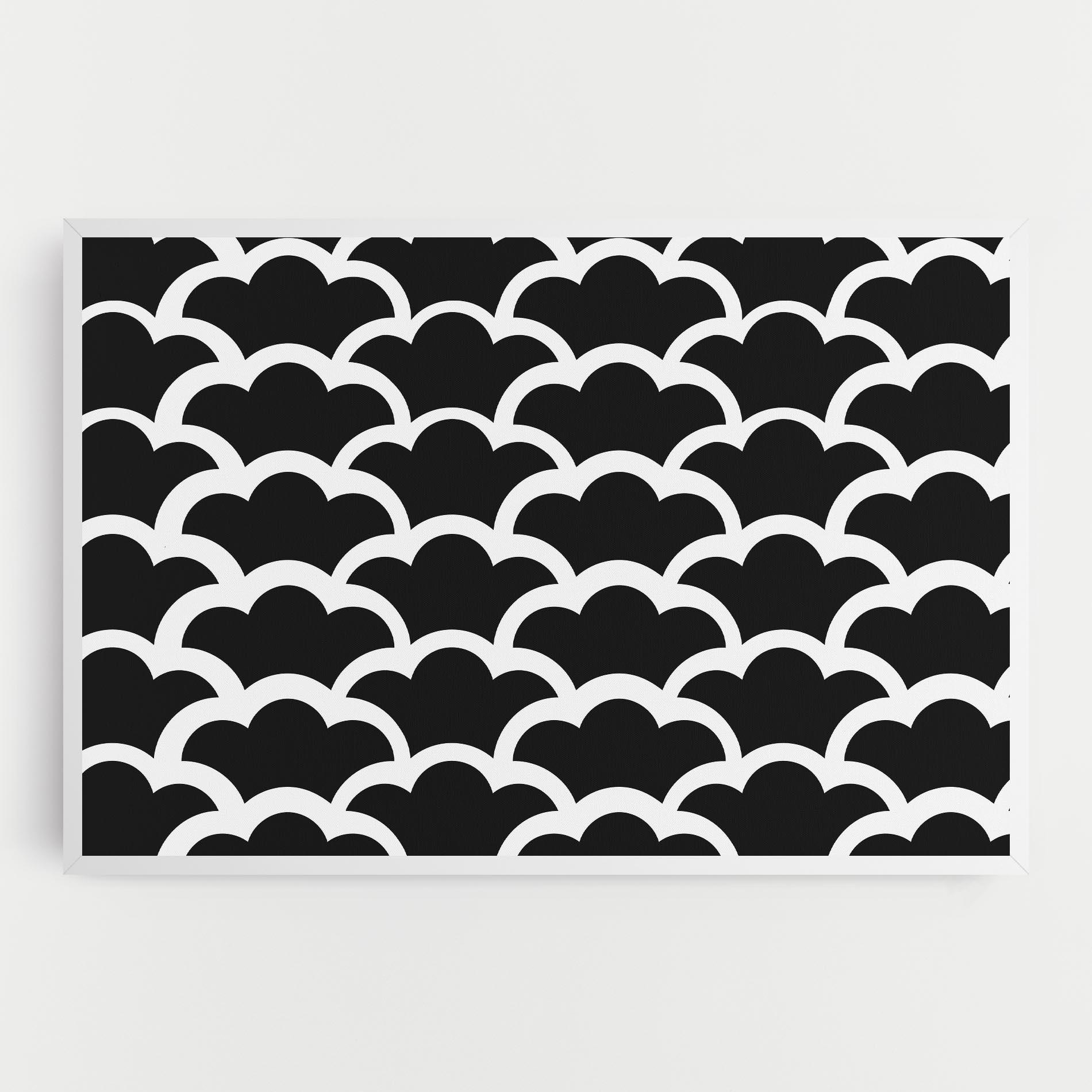 Tablou Canvas Black Clouds mockup 0