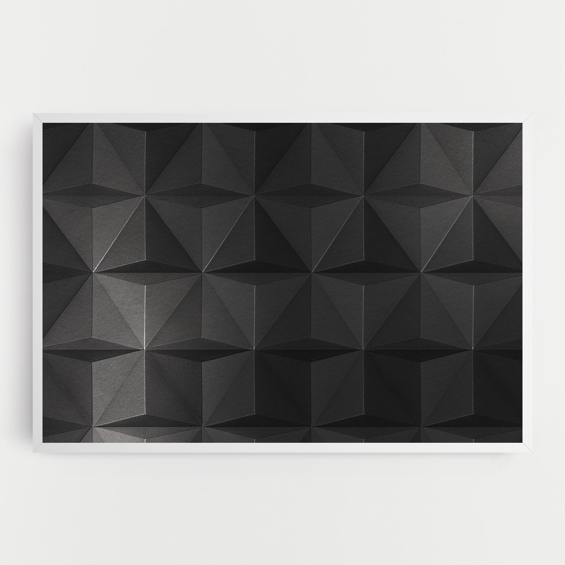 Tablou Canvas Black Shade Triangle mockup 0