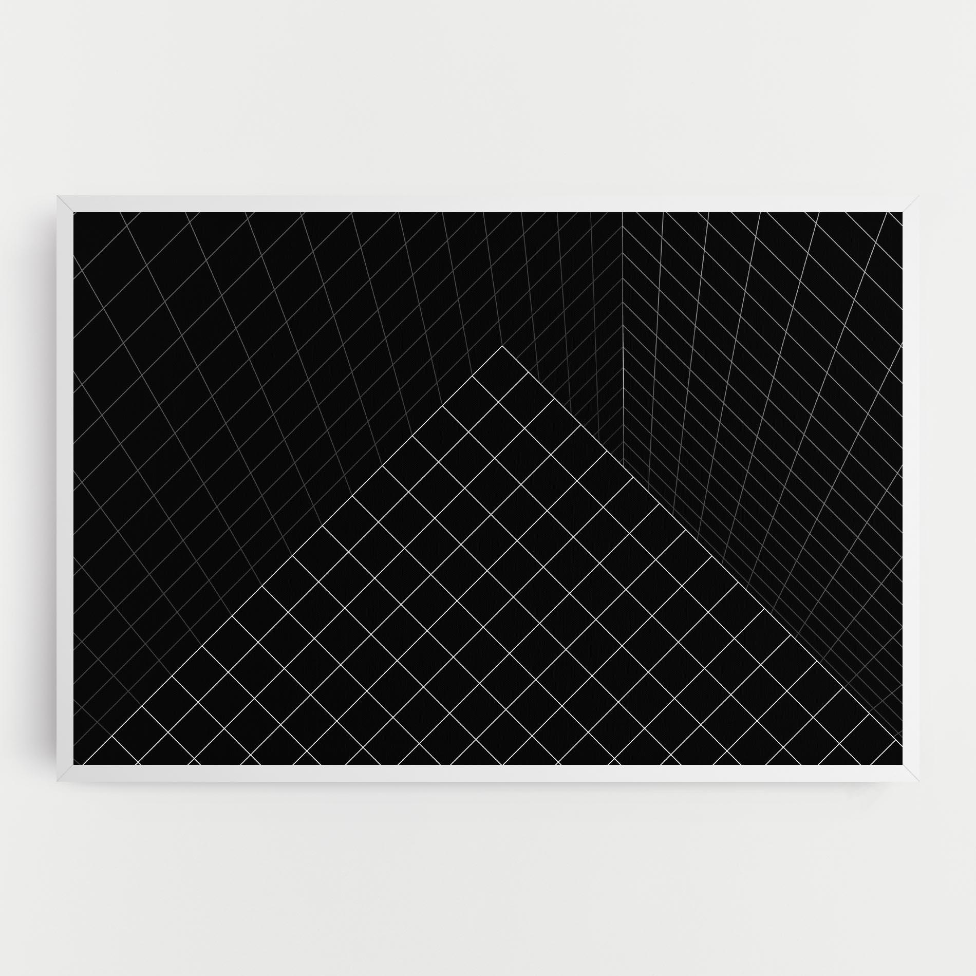 Tablou Canvas Black Square Art mockup 0