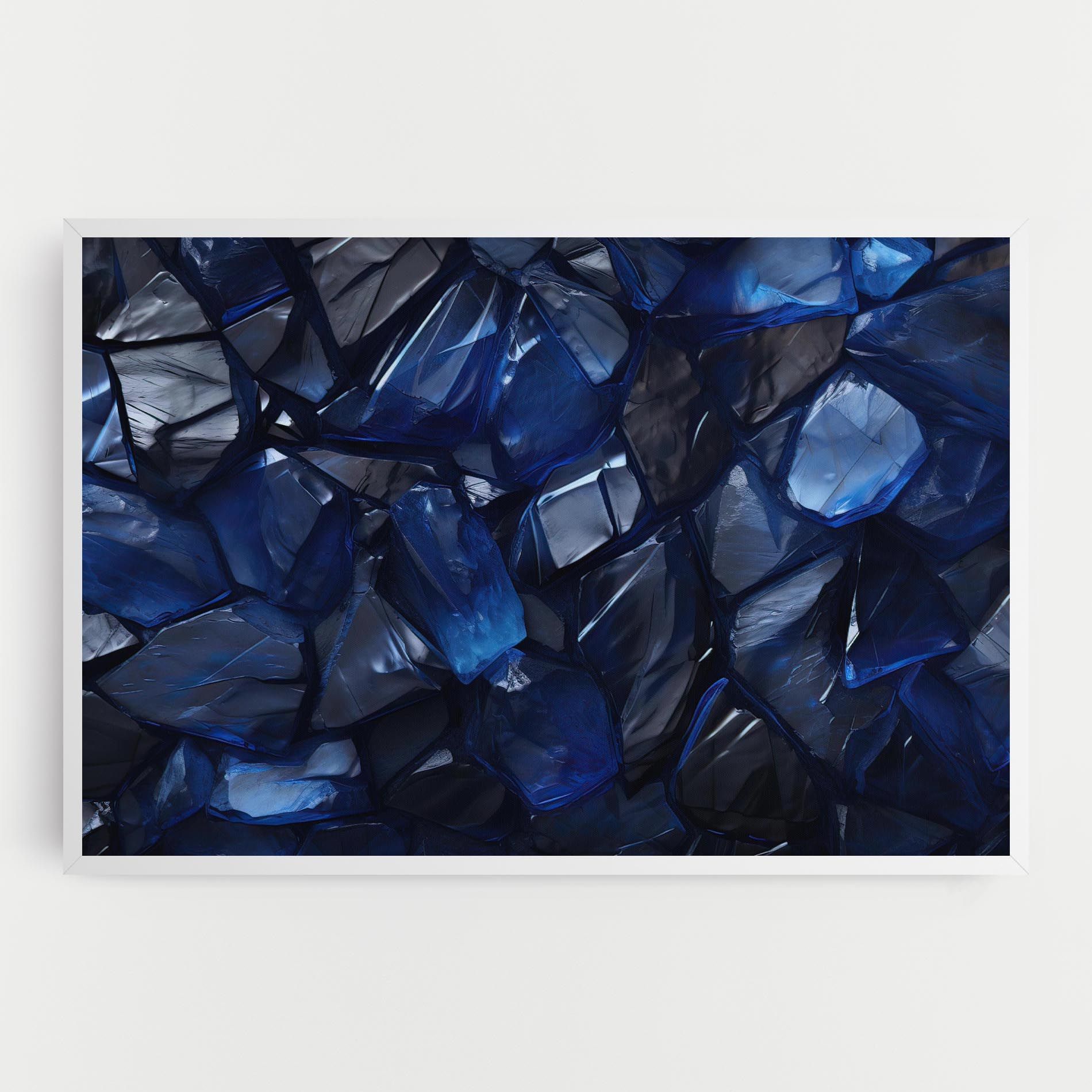 Blue Crystal Shape mockup 0