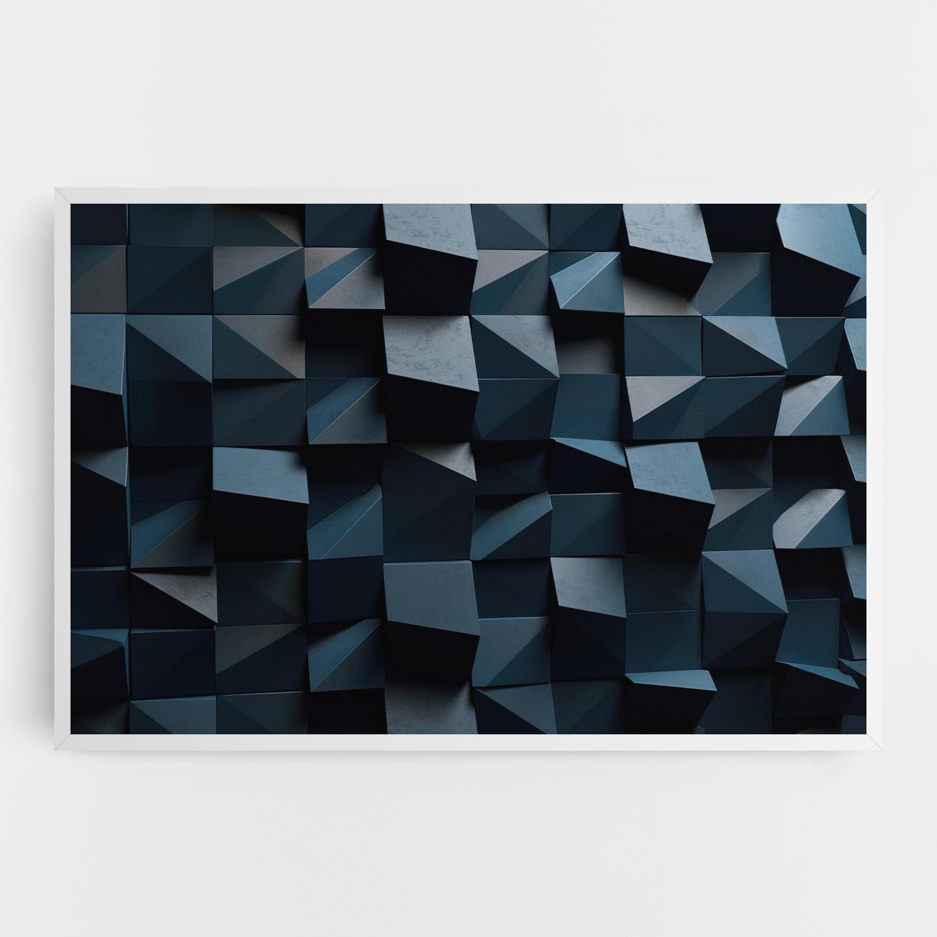 Tablou Canvas Dark Blue Square mockup 0