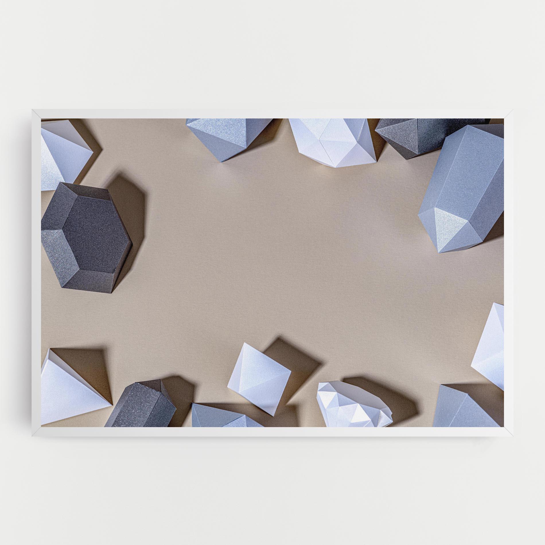 Tablou Canvas Geometric 3d Shapes mockup 0