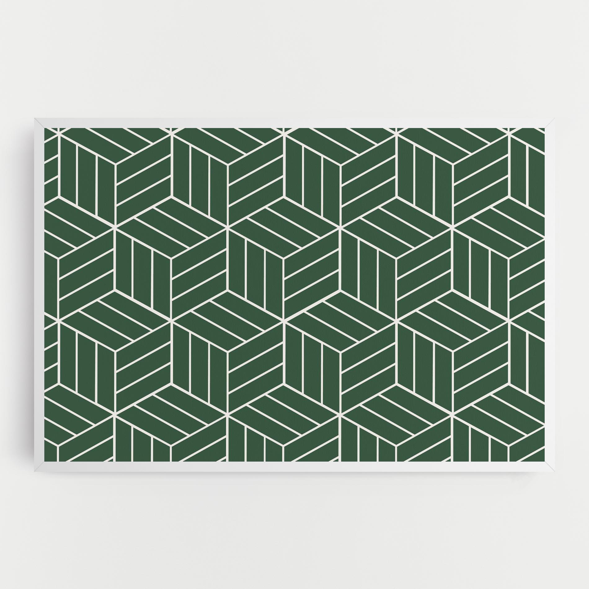 Tablou Canvas Green Square mockup 0