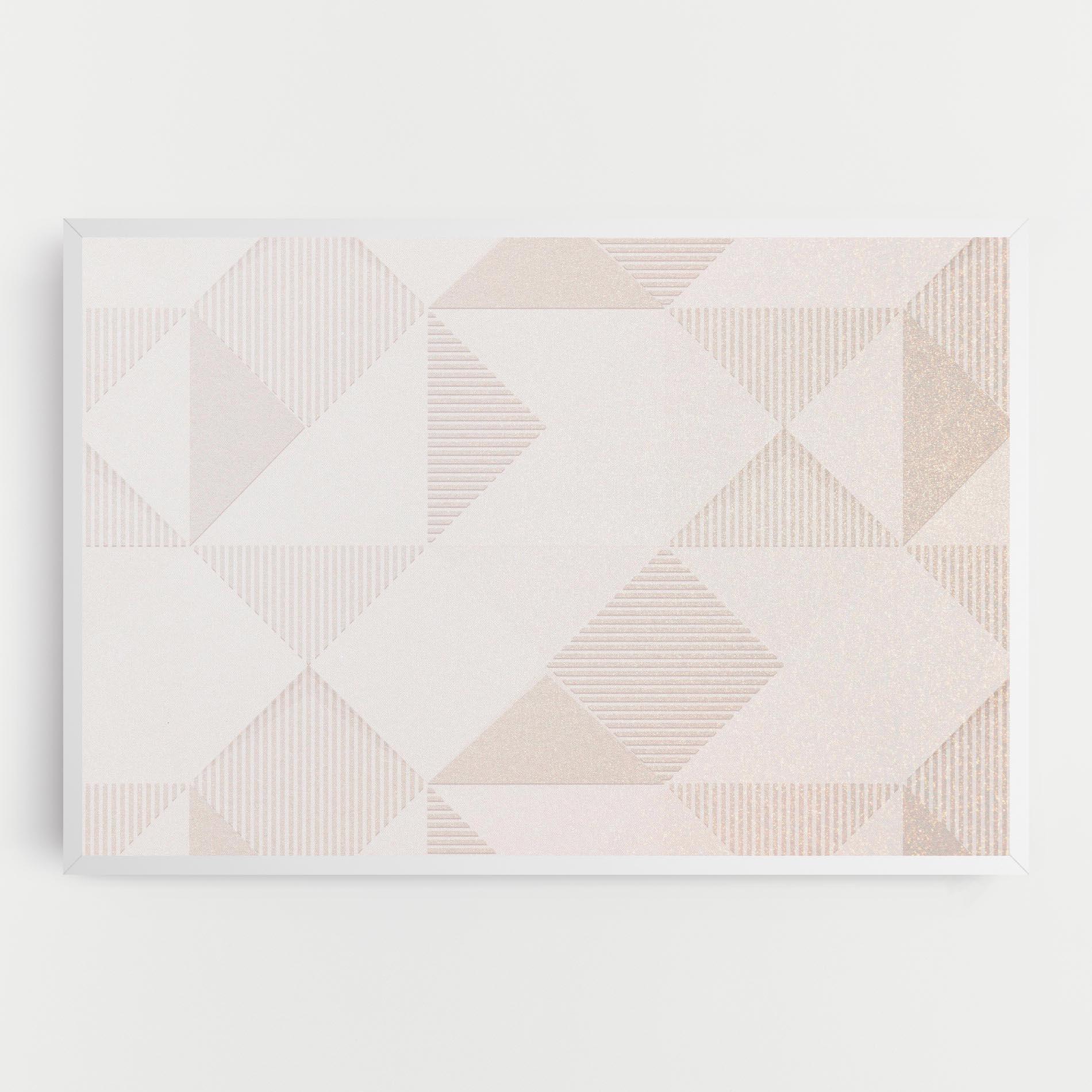 Tablou Canvas Light Cream Rhombus mockup 0