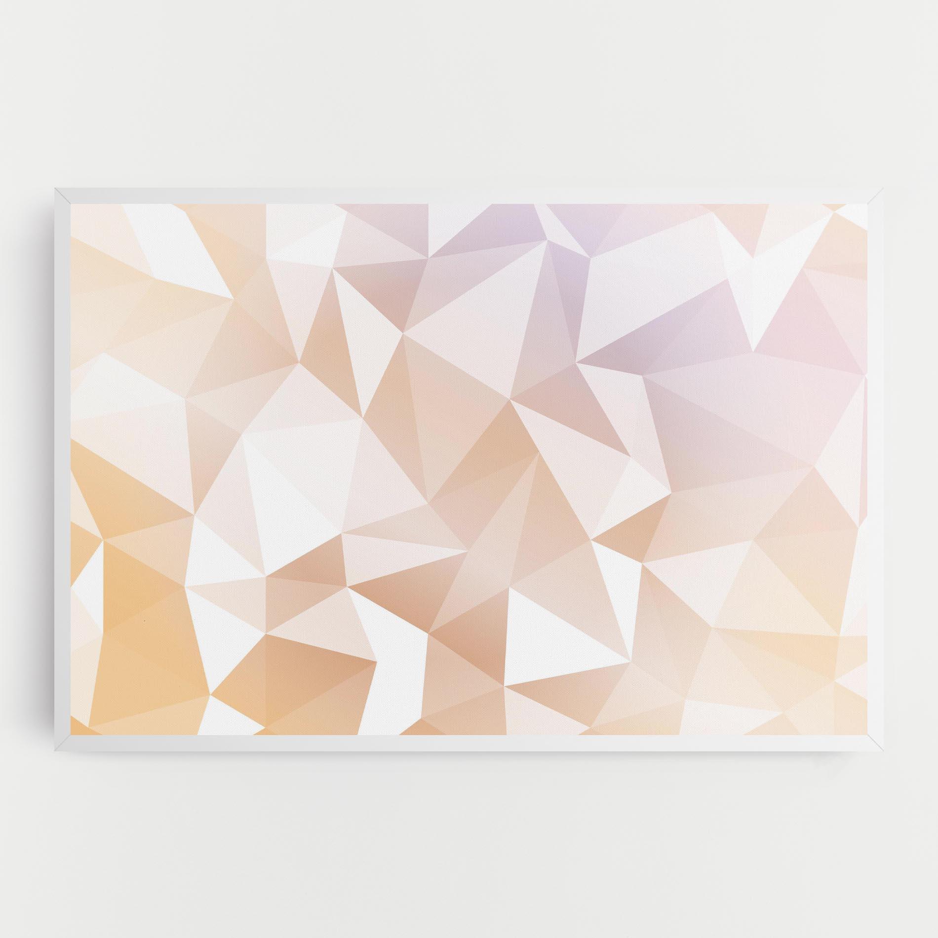 Tablou Canvas Light Pink Triangle mockup 0