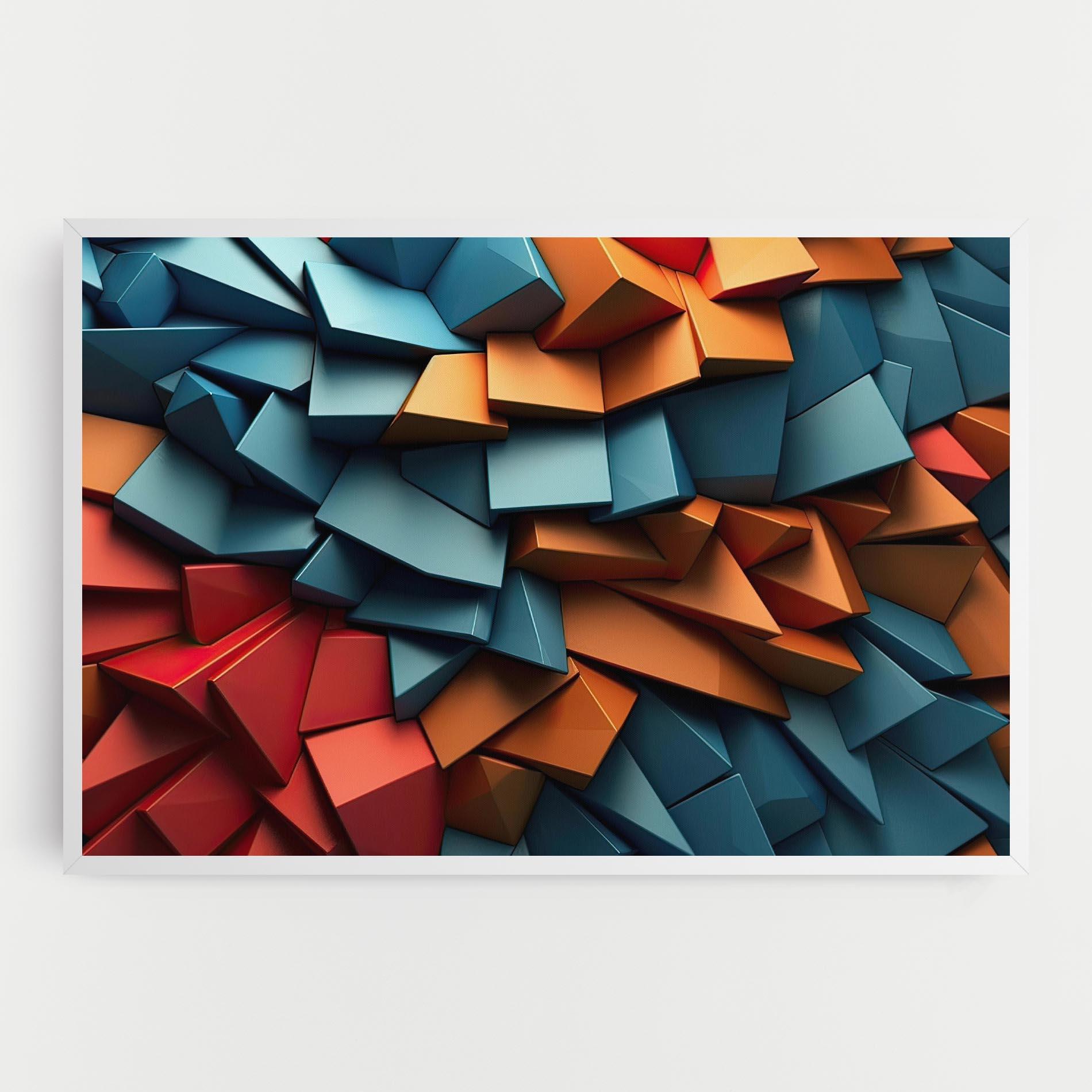 Tablou Canvas Multicolor Triangle mockup 0