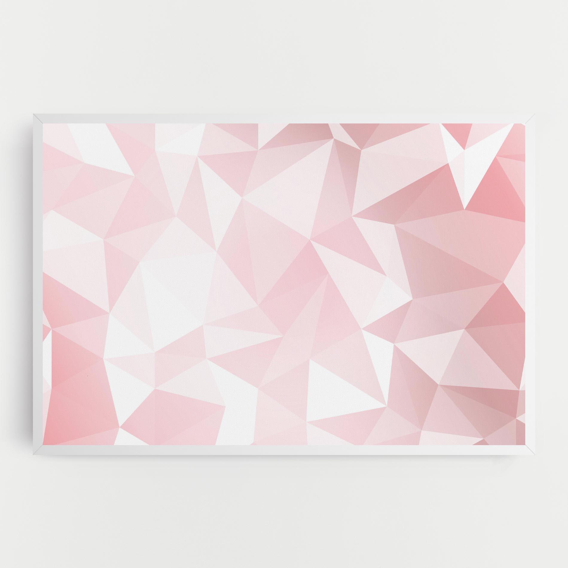 Tablou Canvas Pink Triangle mockup 0