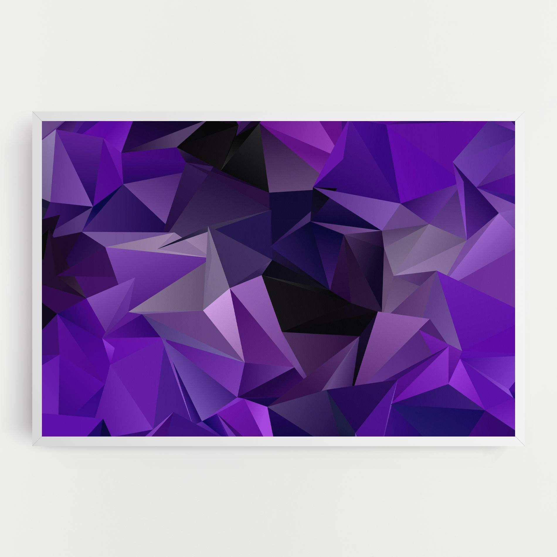 Tablou Canvas Purple Triangle Mix mockup 0