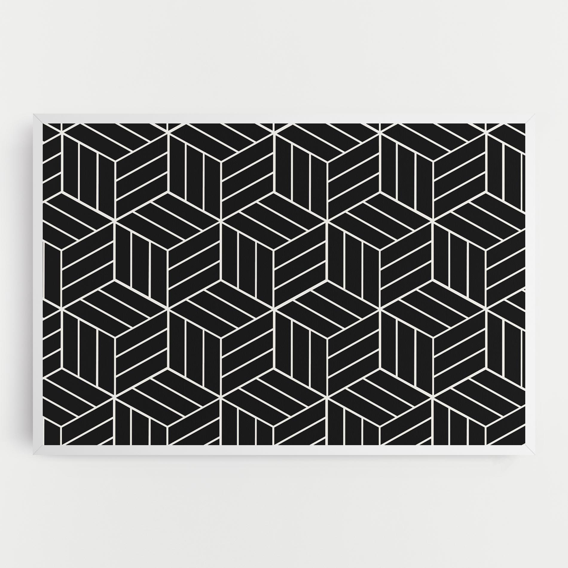 Tablou Canvas White Square mockup 0