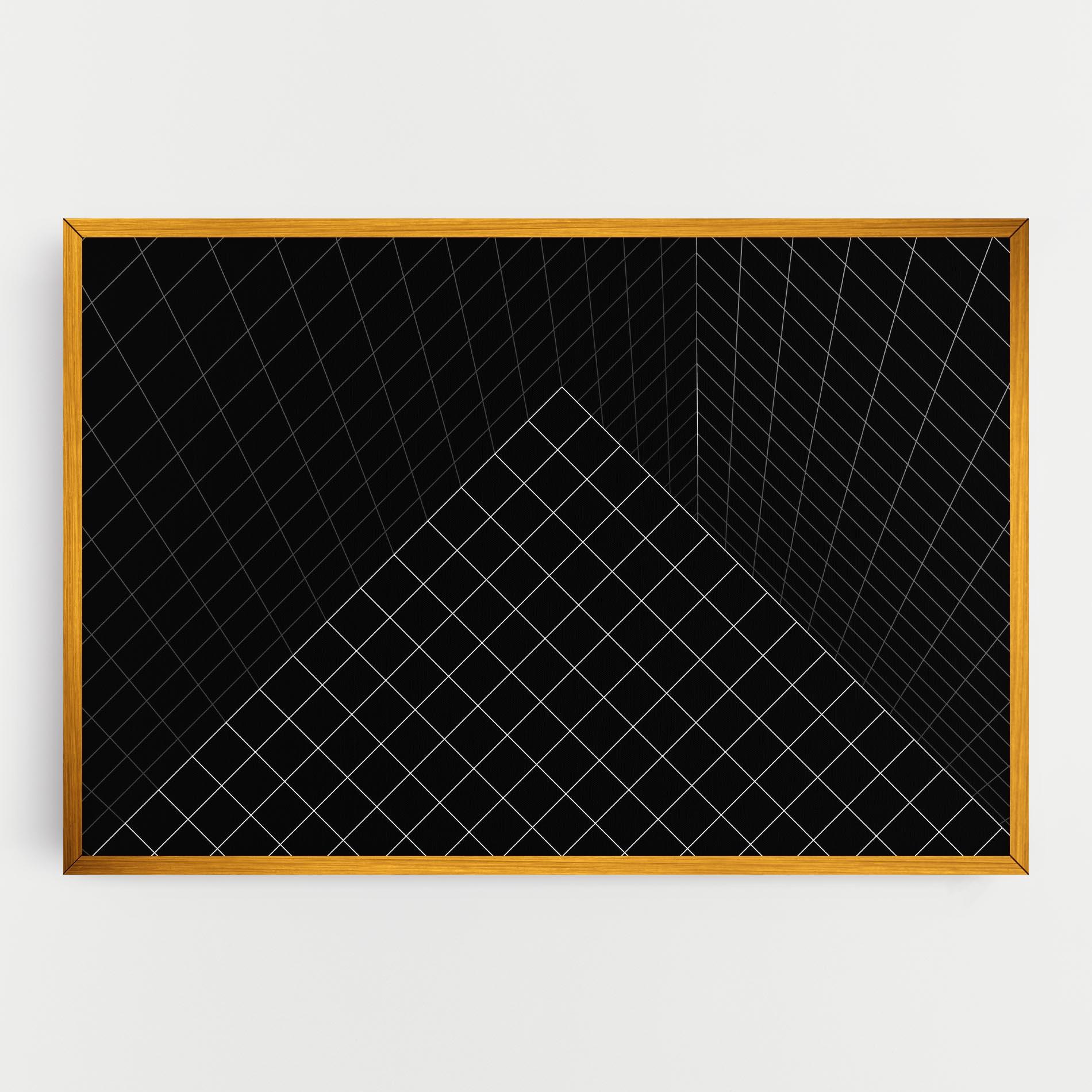 Tablou Canvas Black Square Art mockup 0