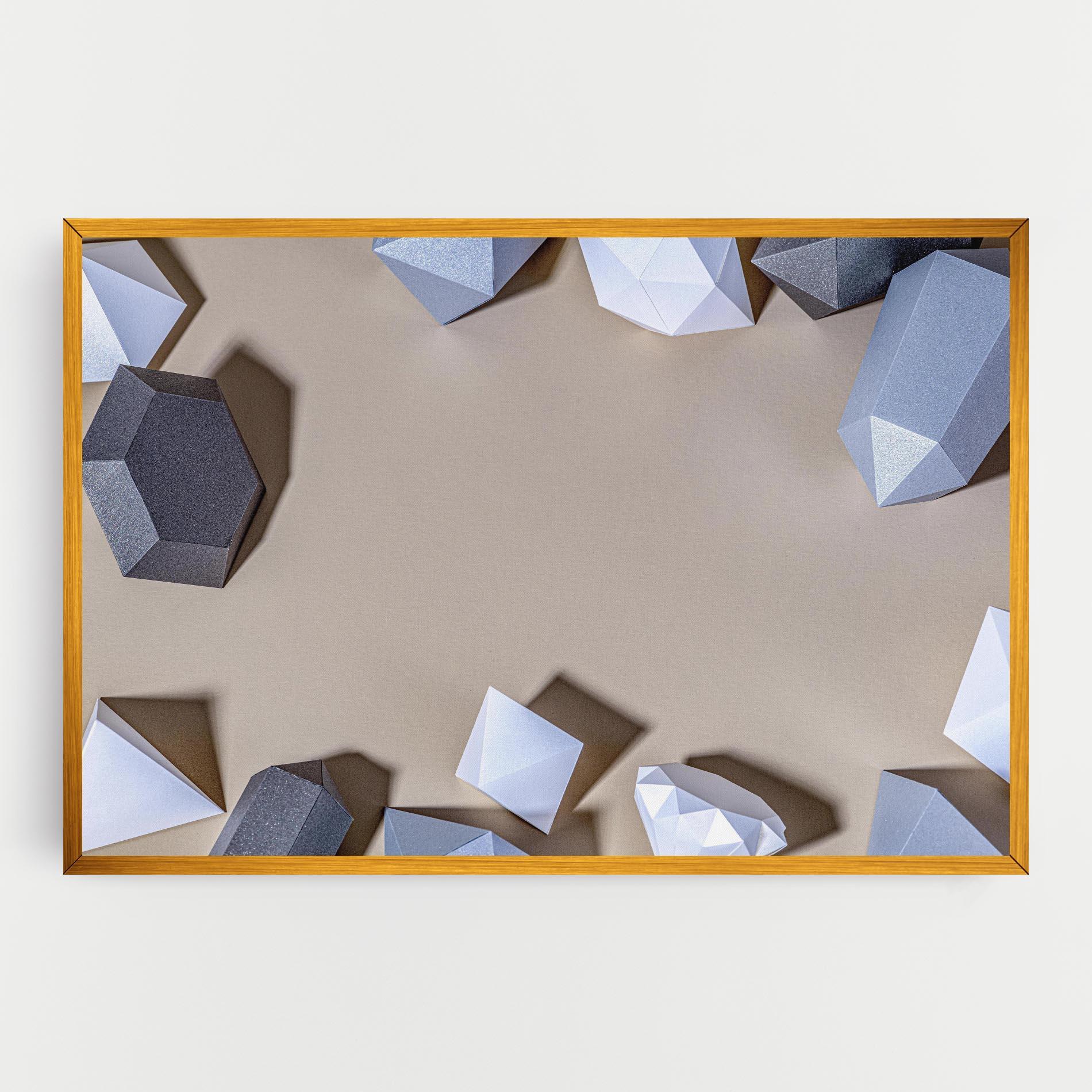 Tablou Canvas Geometric 3d Shapes mockup 0