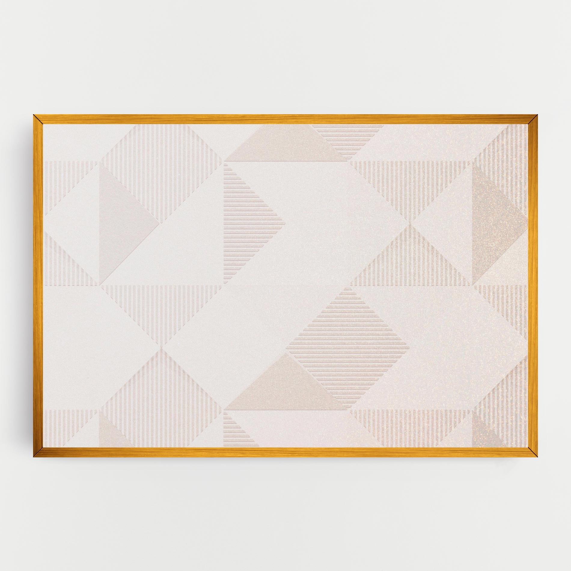 Tablou Canvas Light Cream Rhombus mockup 0